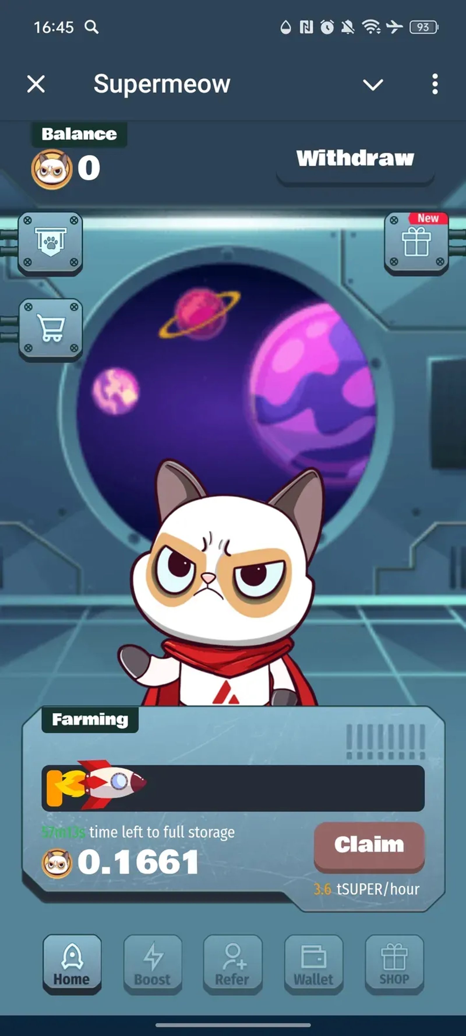 Supermeow в Телеграм — скриншот 1