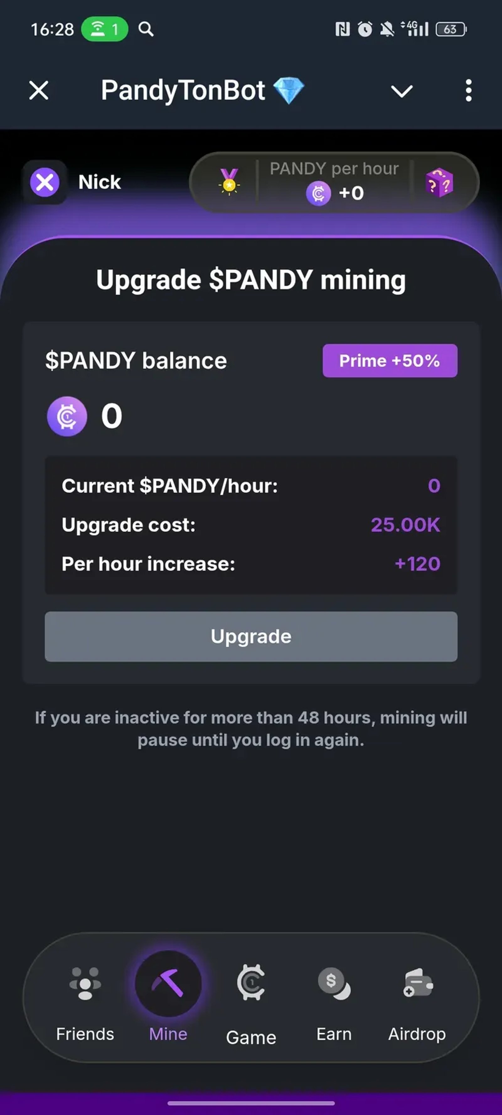 PandyTonBot 💎 Telegram Screenshot 2