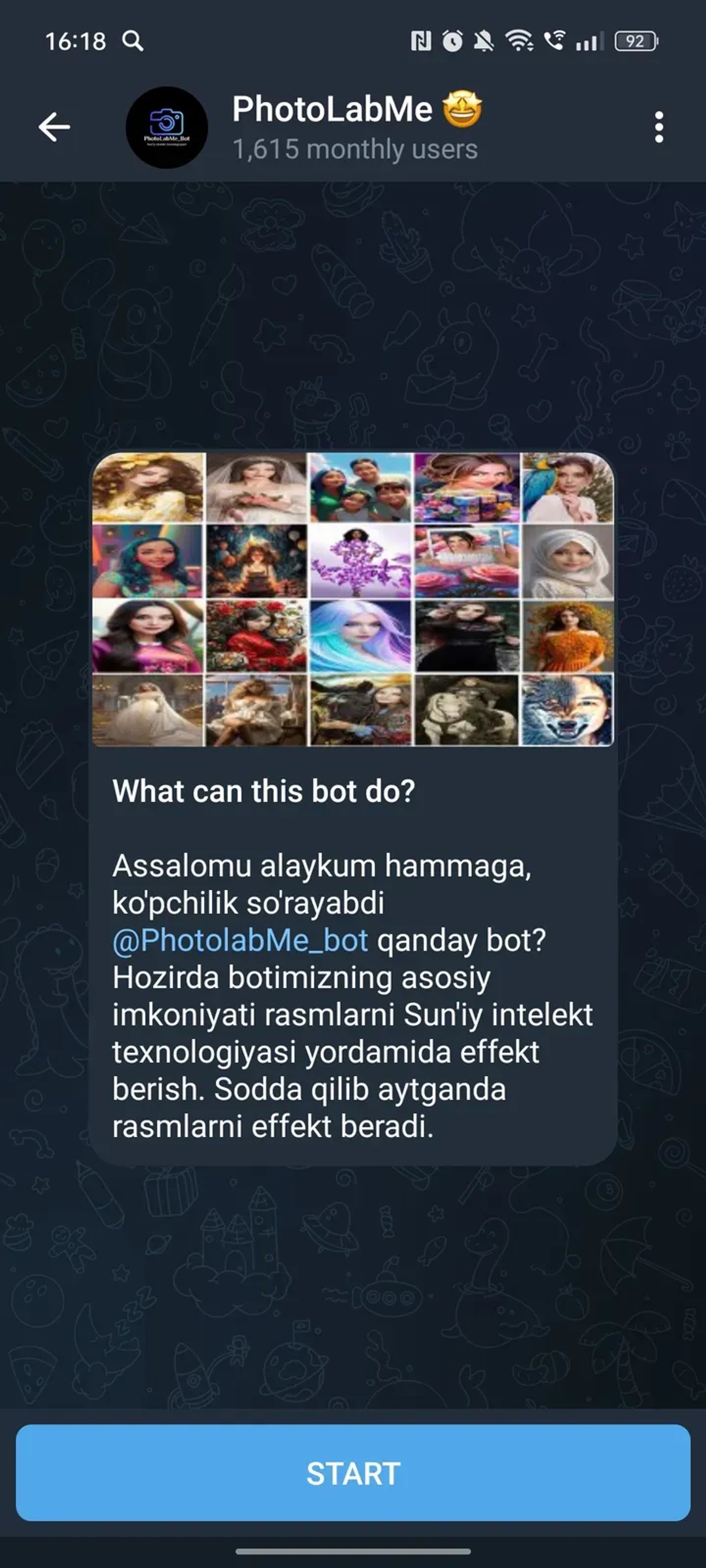 PhotoLabMe 🤩 в Телеграм — скриншот 1