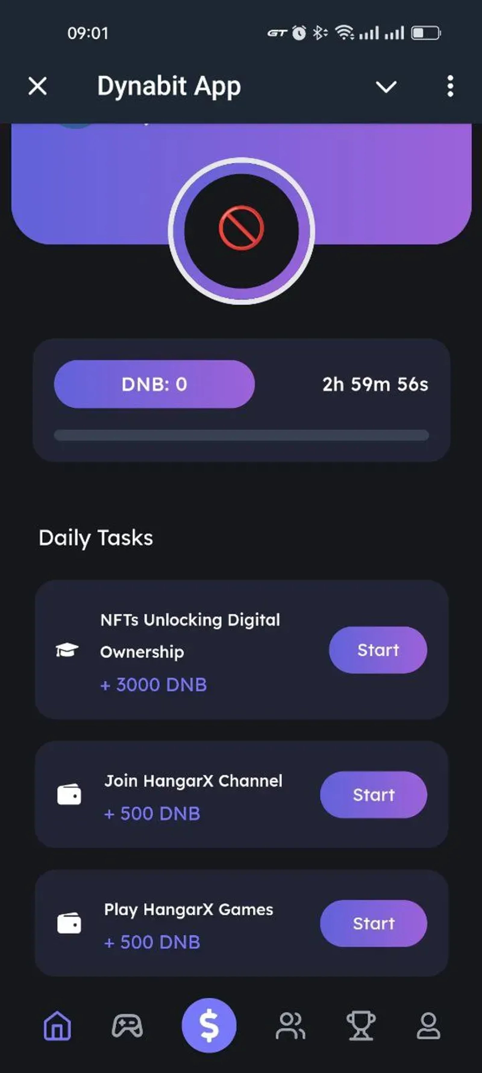 Dynabit App в Телеграм — скриншот 3
