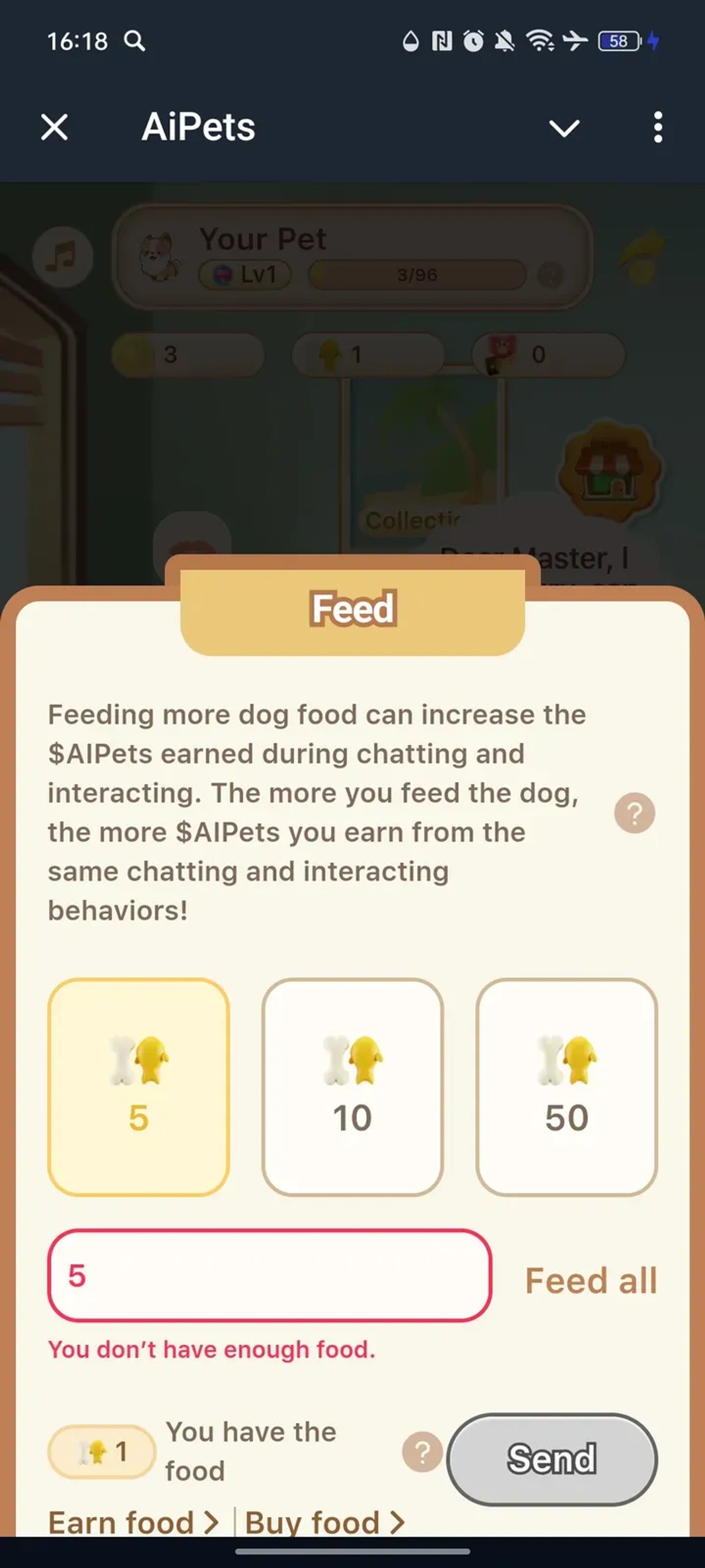 AiPets в Телеграм — скриншот 4