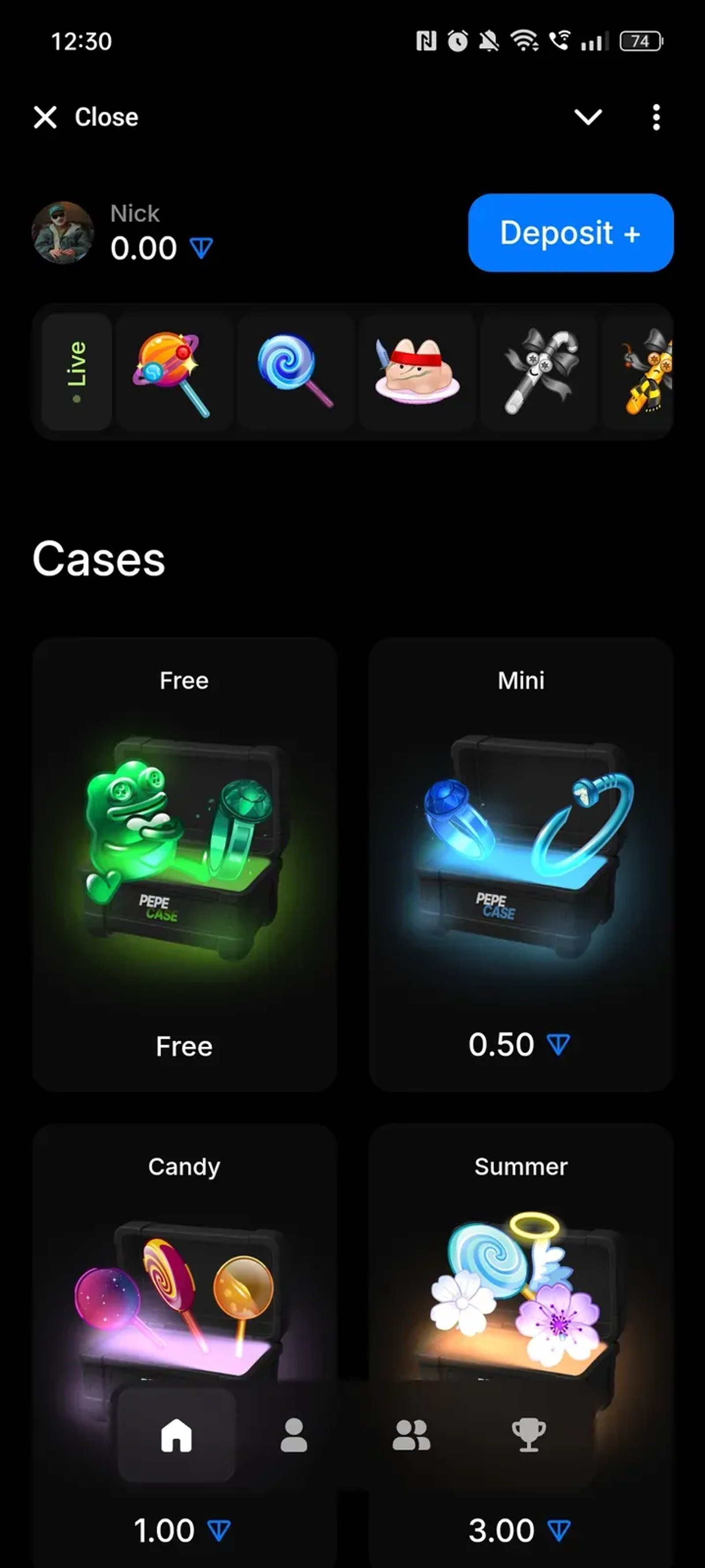 PepeCase в Телеграм — скриншот 1