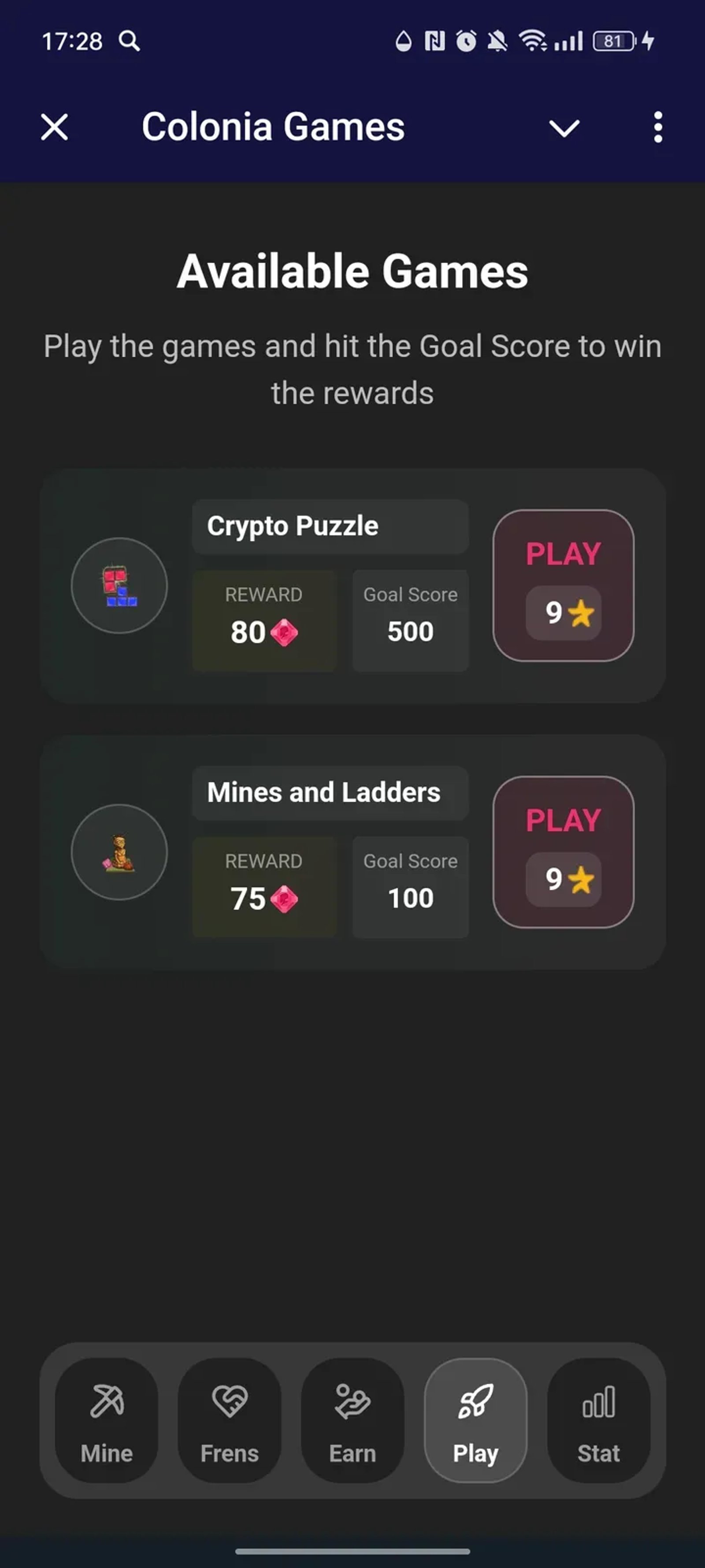 Colonia Games Telegram Screenshot 4