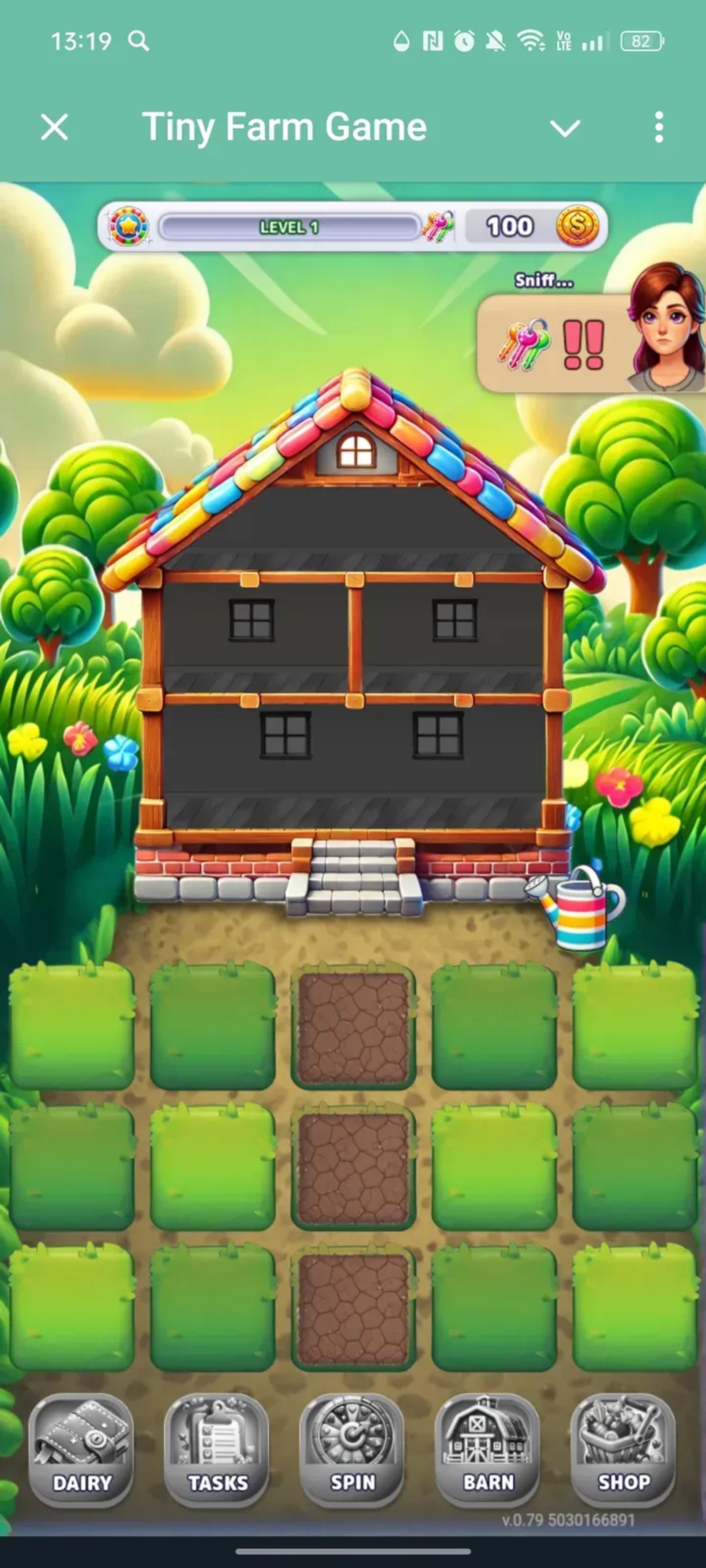 Tiny Farm Game в Телеграм — скриншот 1