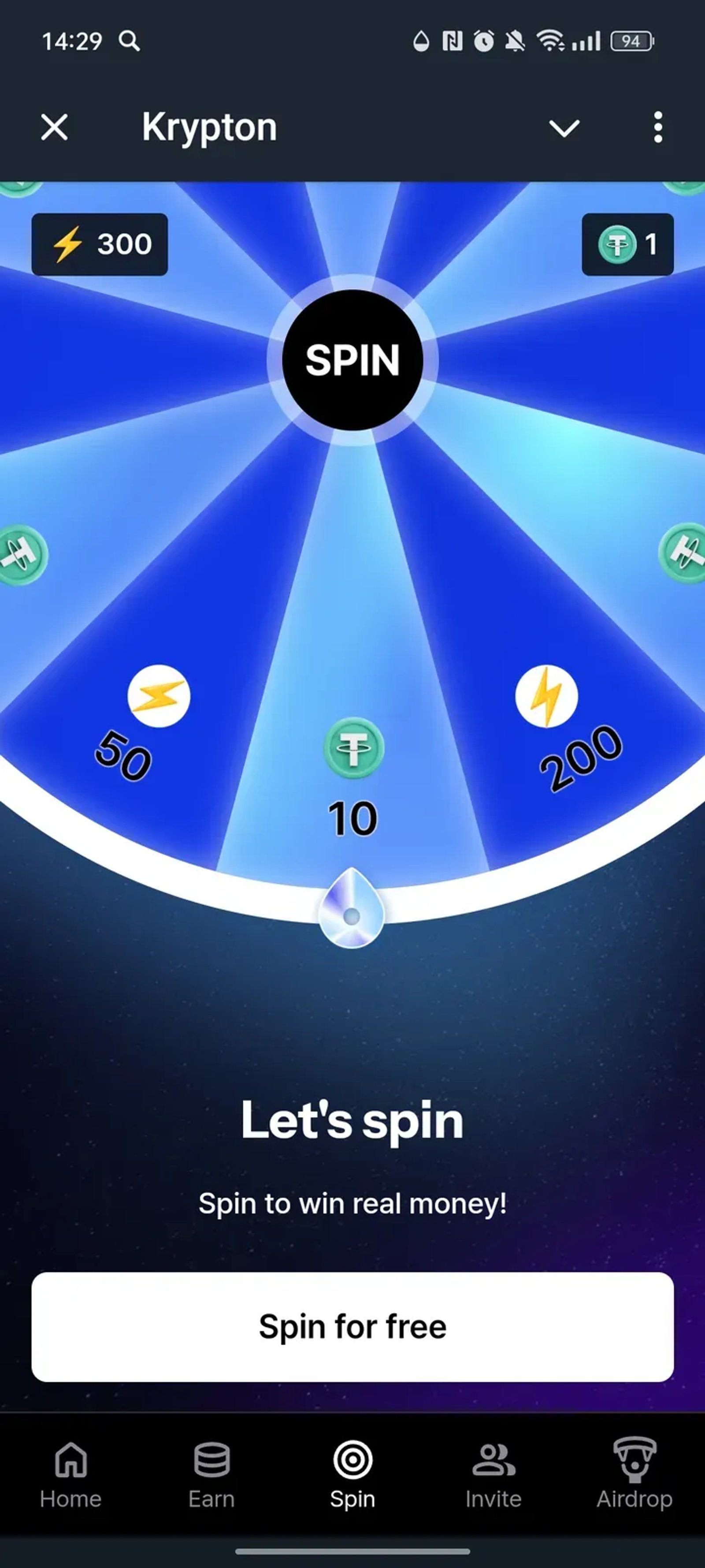 Krypton в Телеграм — скриншот 3