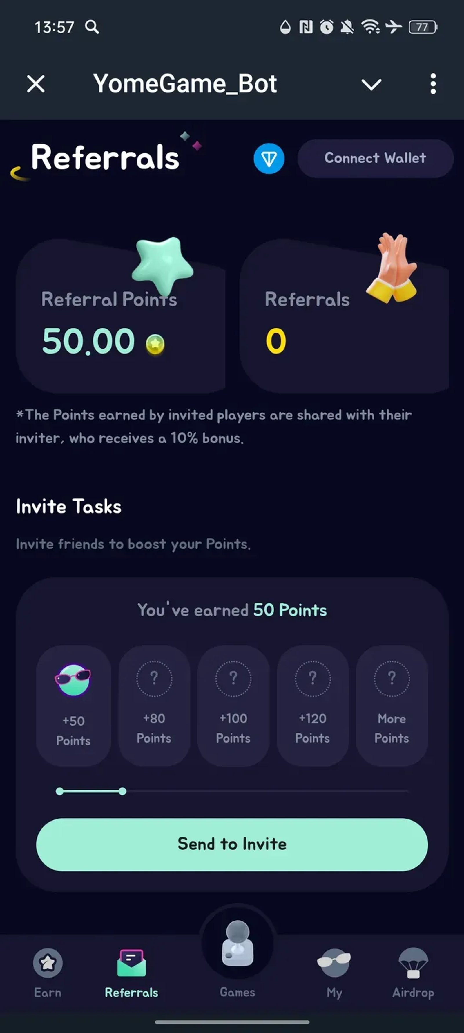 YomeGame_Bot в Телеграм — скриншот 5