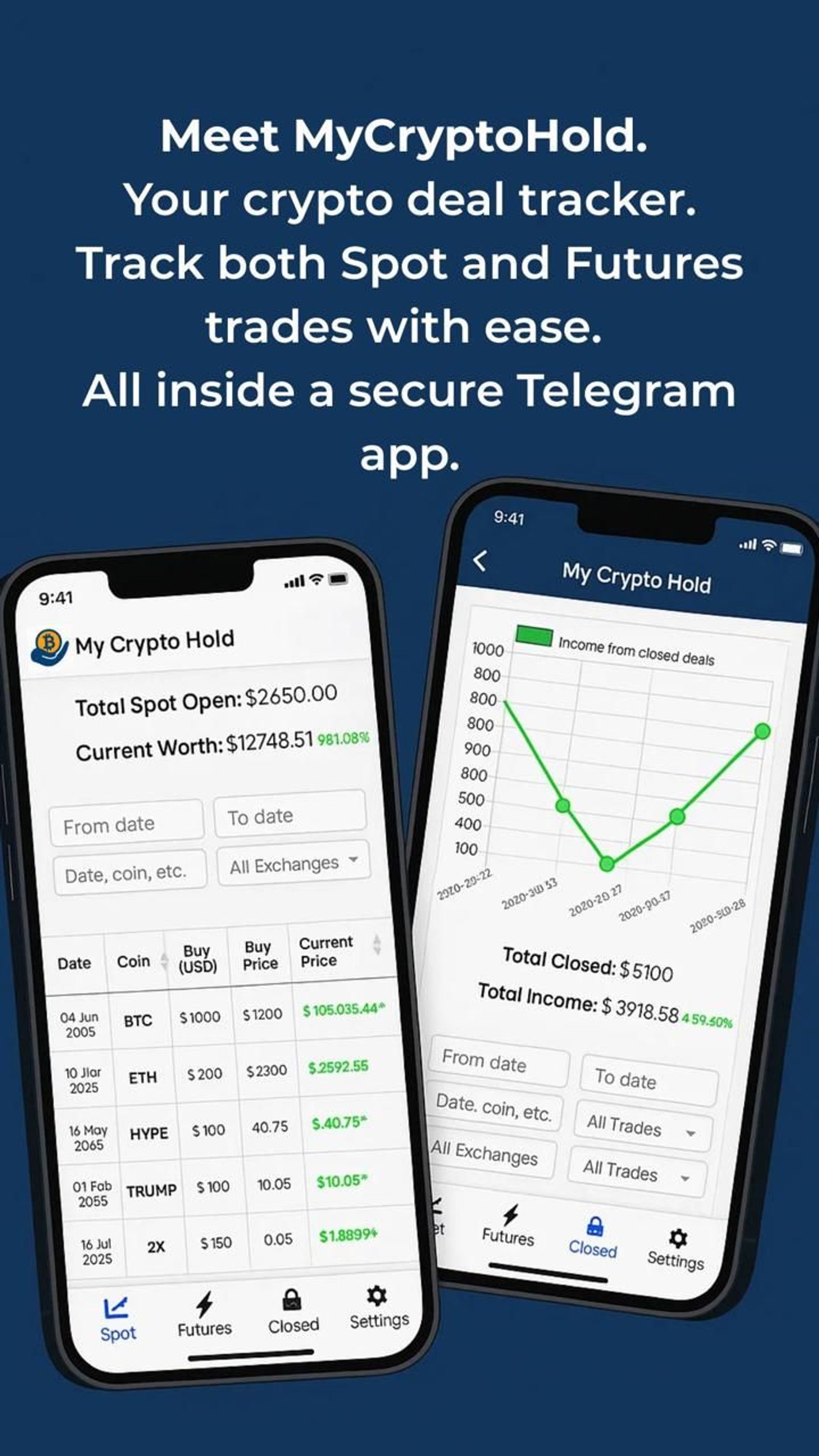My Crypto Hold Telegram Screenshot 2