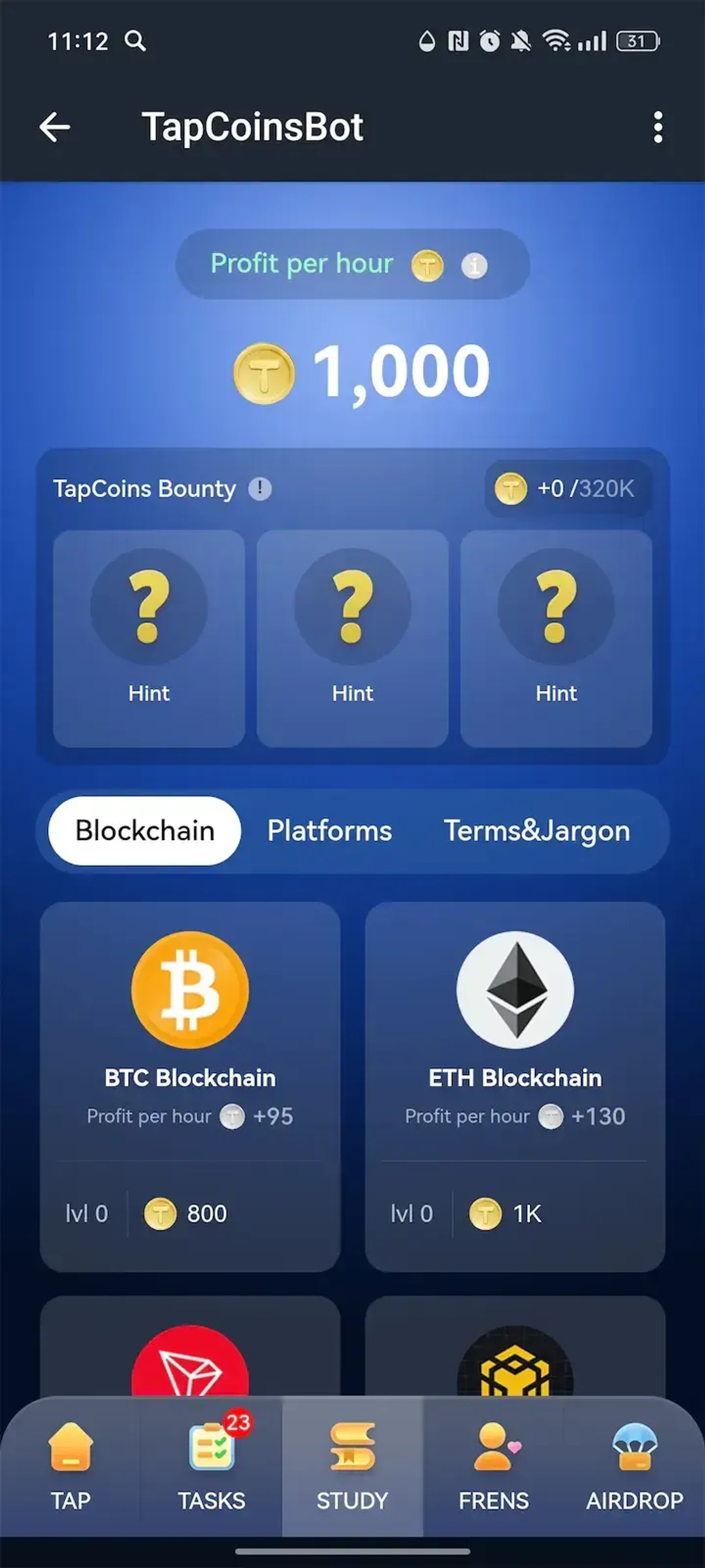 TapCoinsBot Telegram Screenshot 3