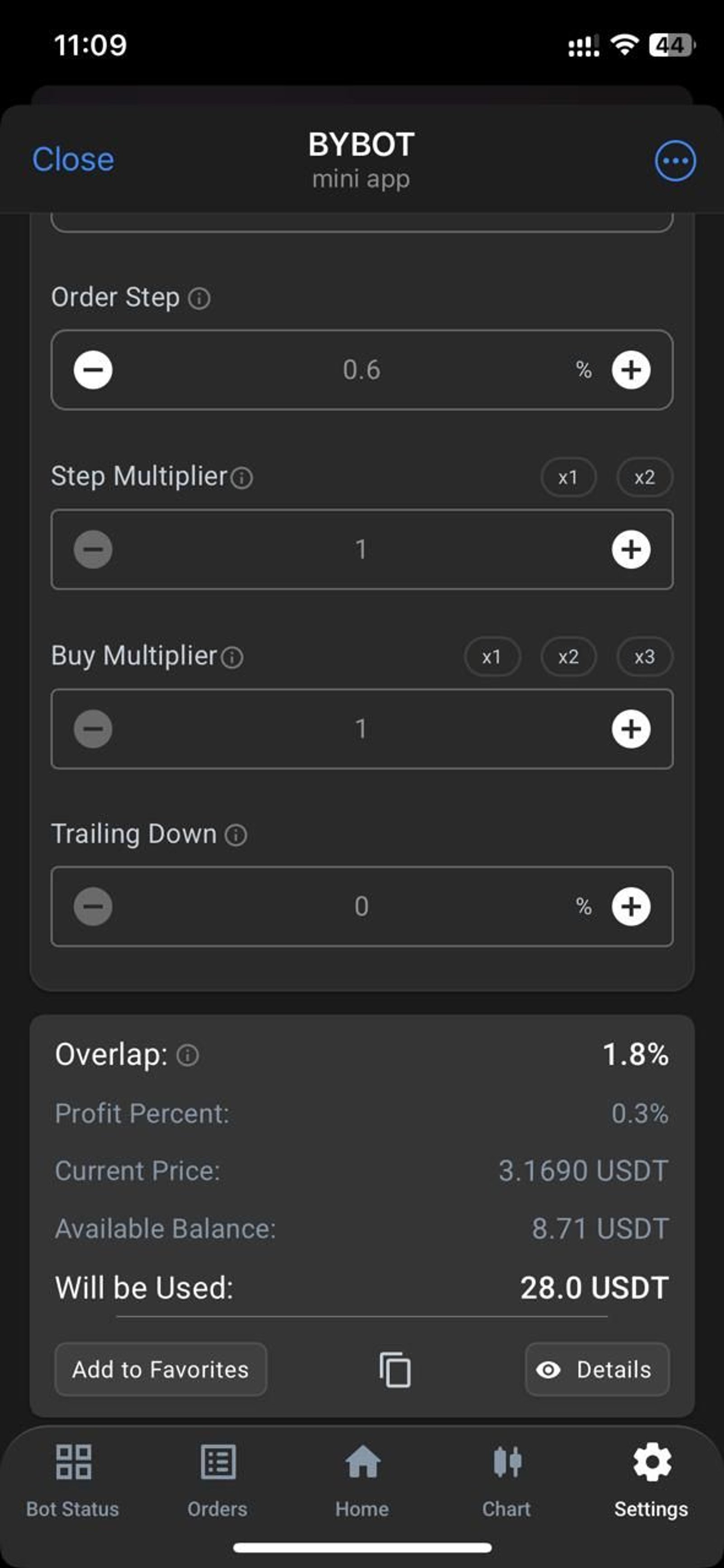 BYBOT в Телеграм — скриншот 5