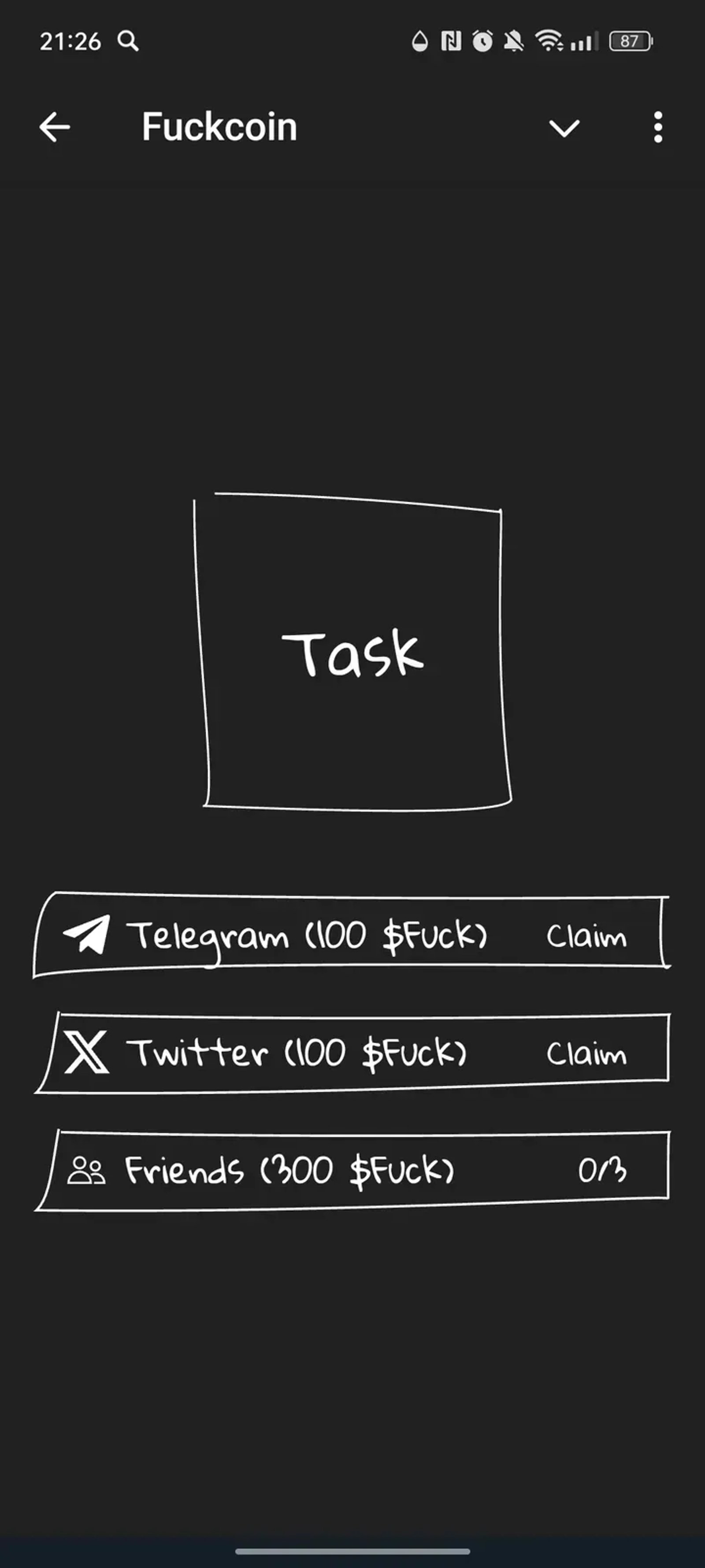 Fuckcoin в Телеграм — скриншот 2
