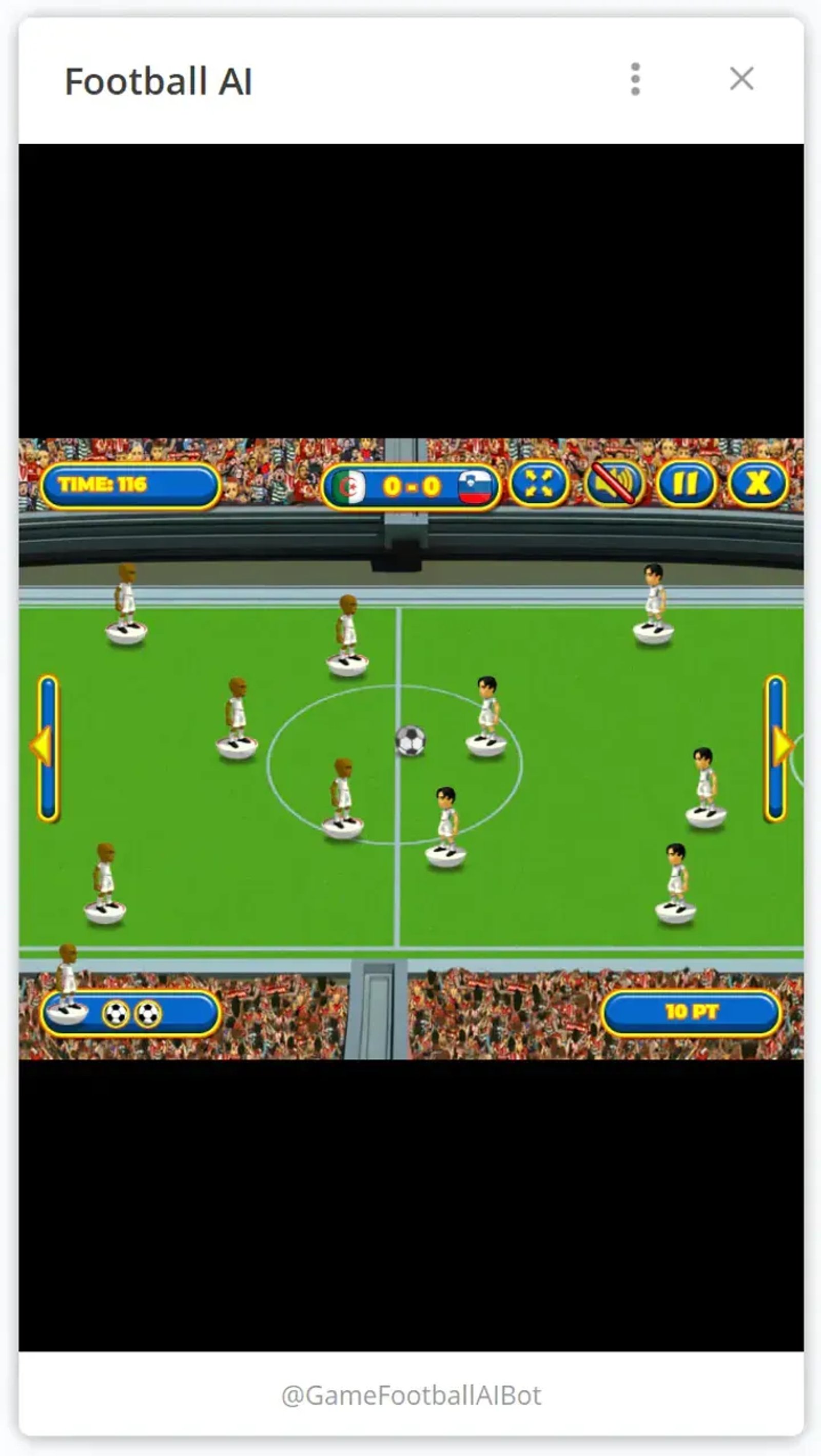 Football AI в Телеграм — скриншот 1