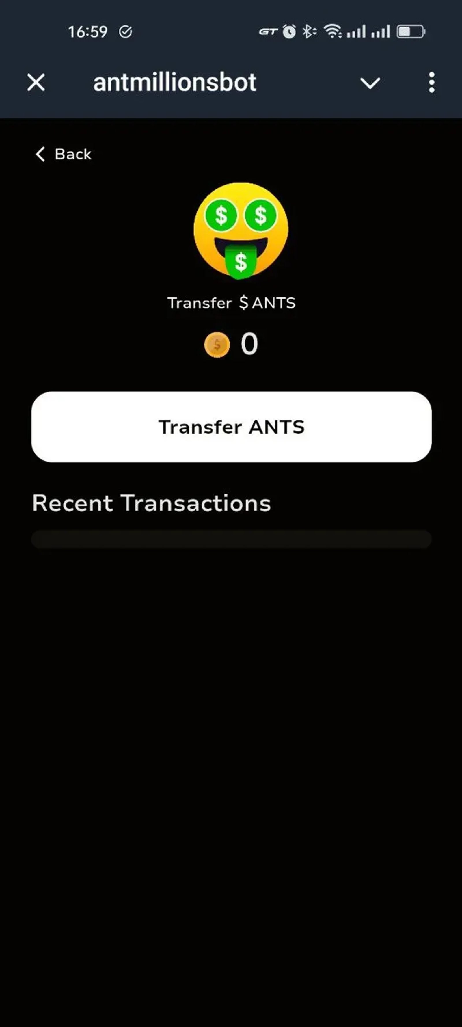 antmillionsbot в Телеграм — скриншот 2