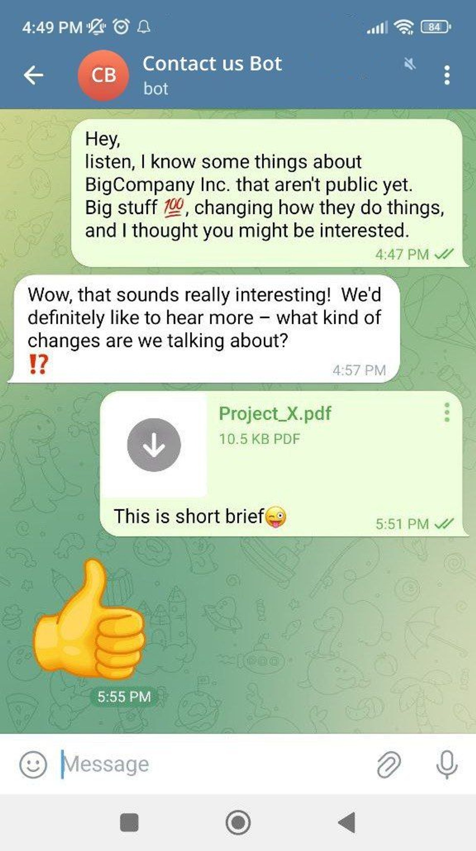 Feedback Bots Manager в Telegram — скриншот 3