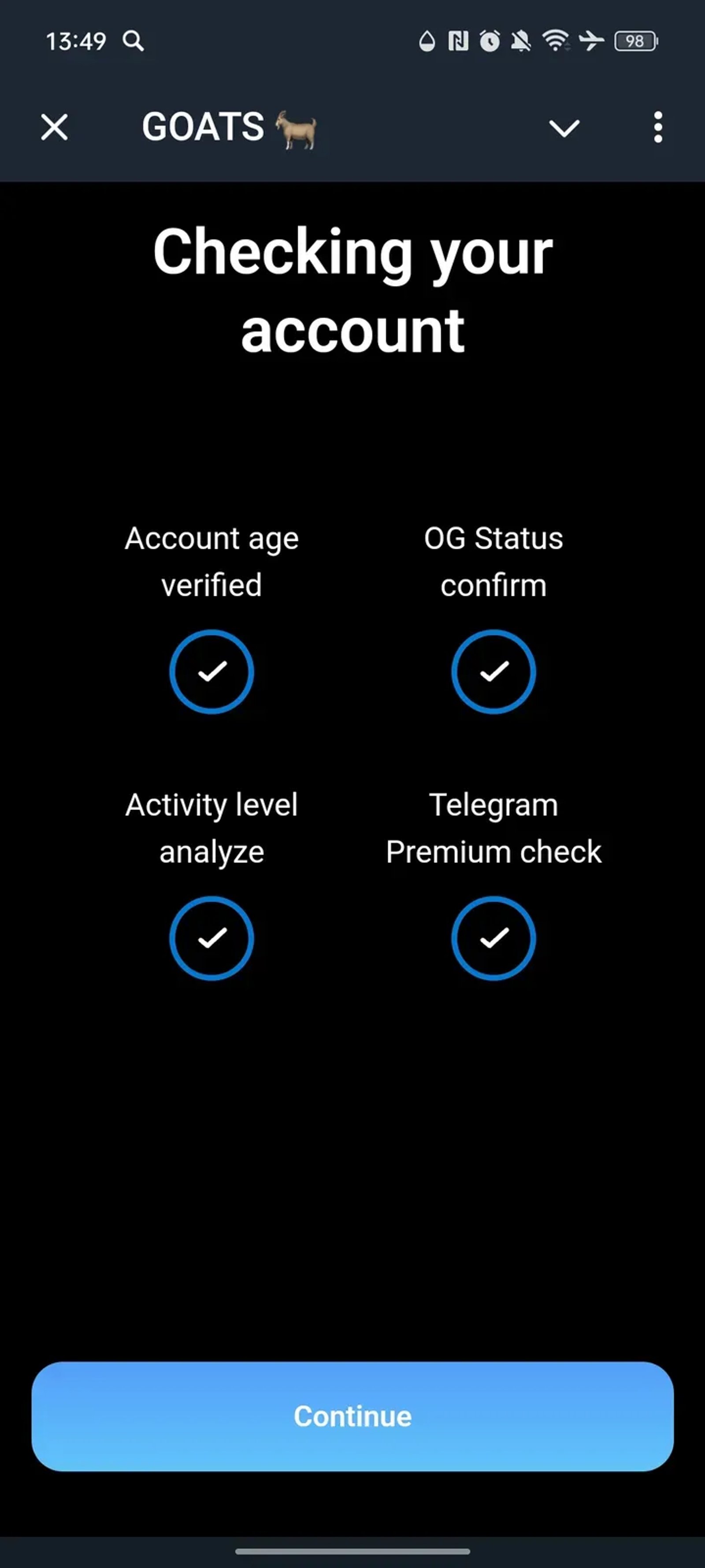 GOATS π Telegram Screenshot 1
