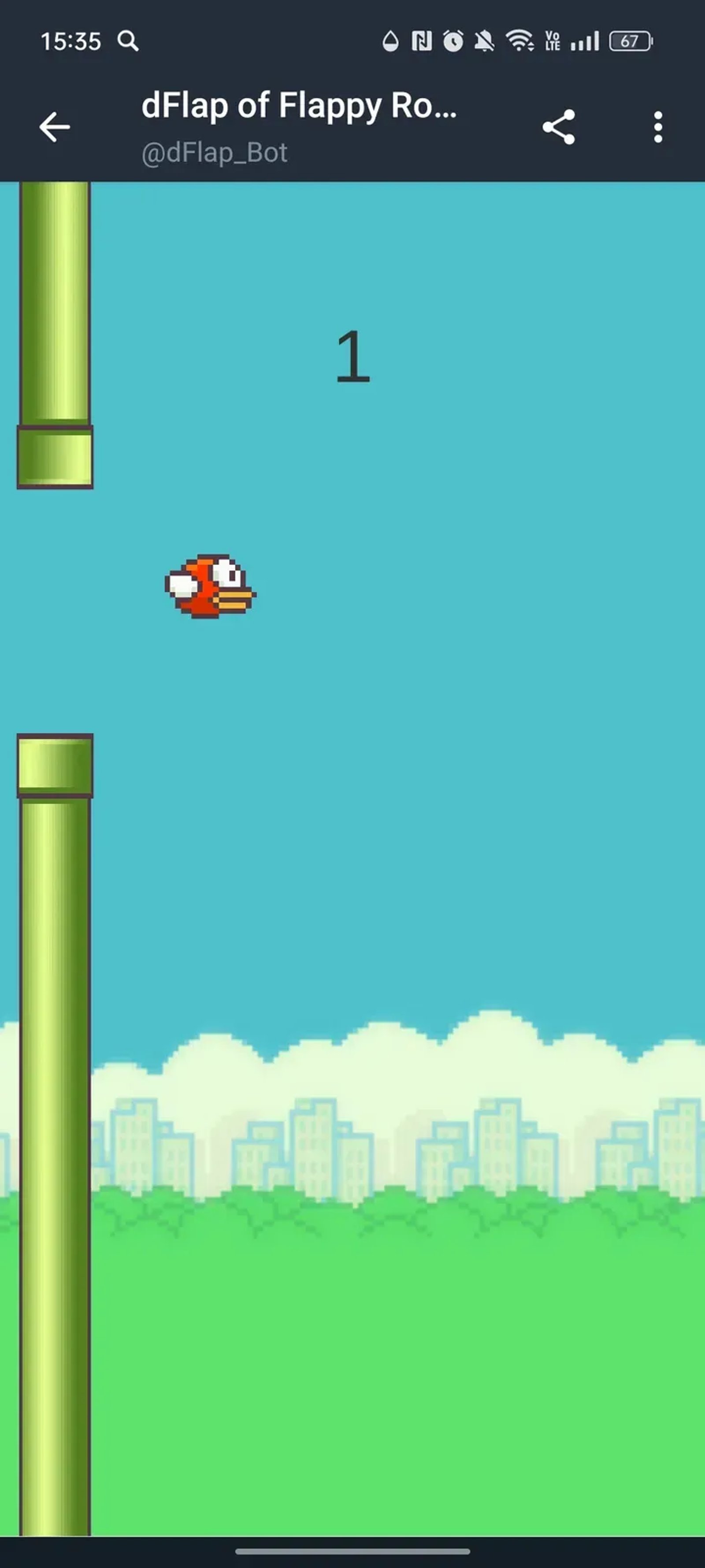 Flappy Rocket 🛰 в Телеграм — скриншот 3