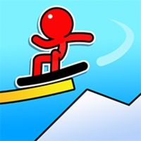 Stickman Surfer Logo Telegram