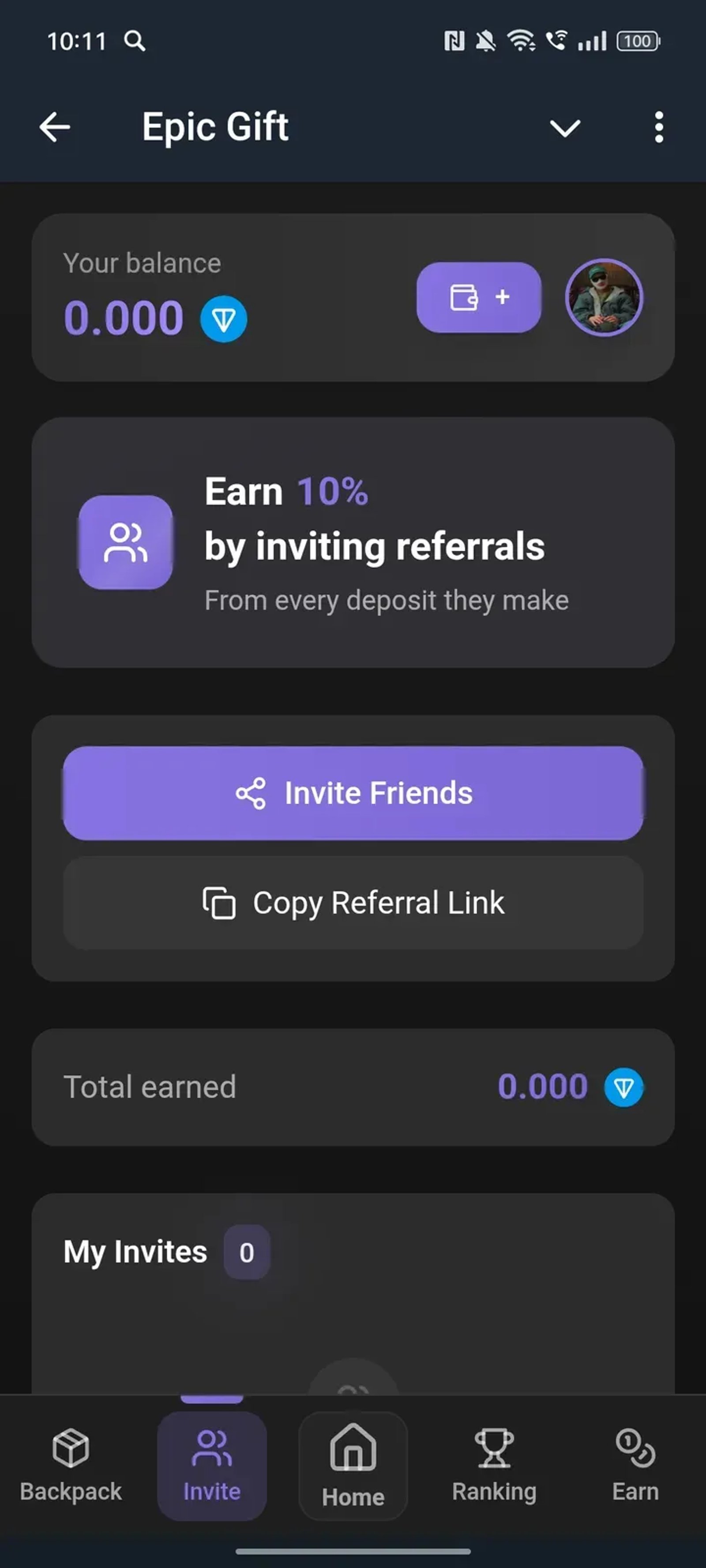 Epic Gift в Телеграм — скриншот 3