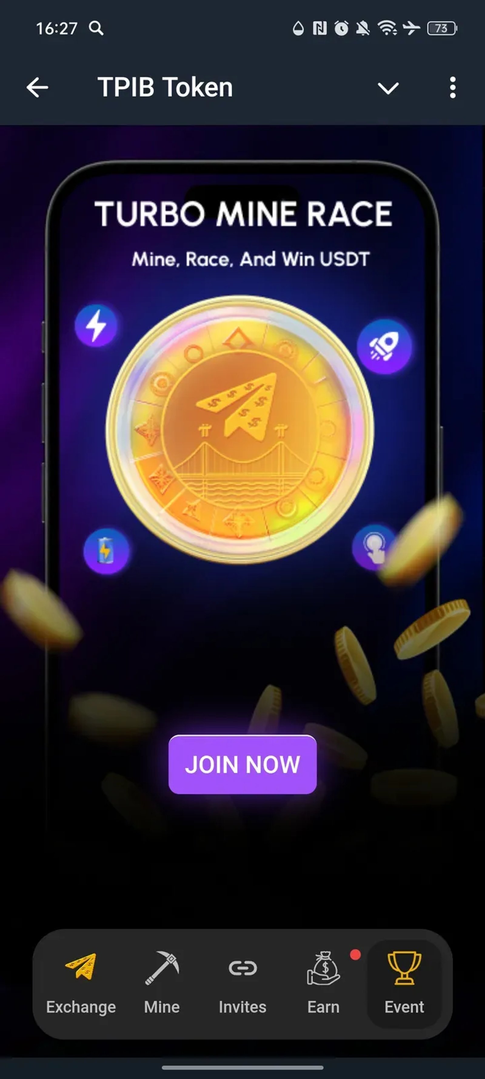 TPIB Token в Телеграм — скриншот 5
