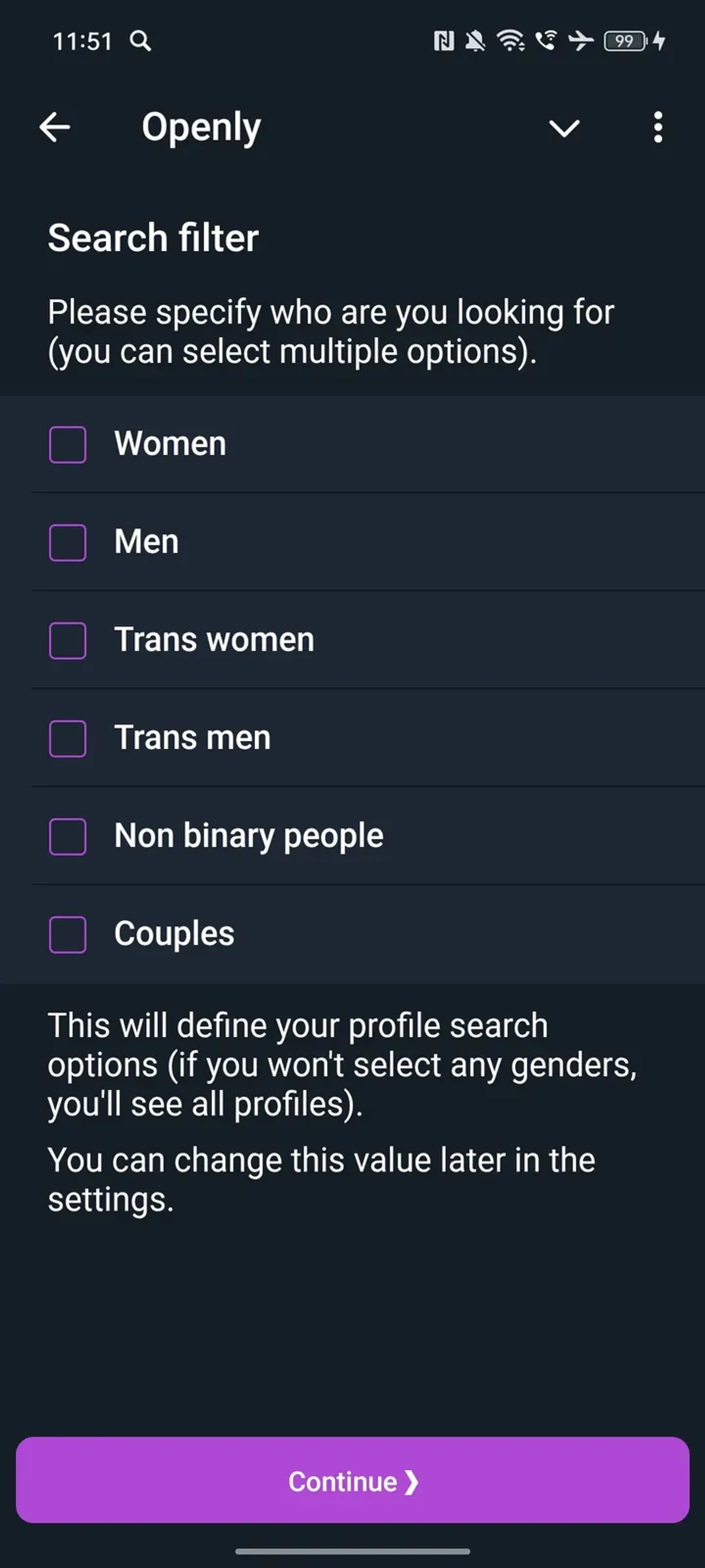 Openly в Телеграм — скриншот 3
