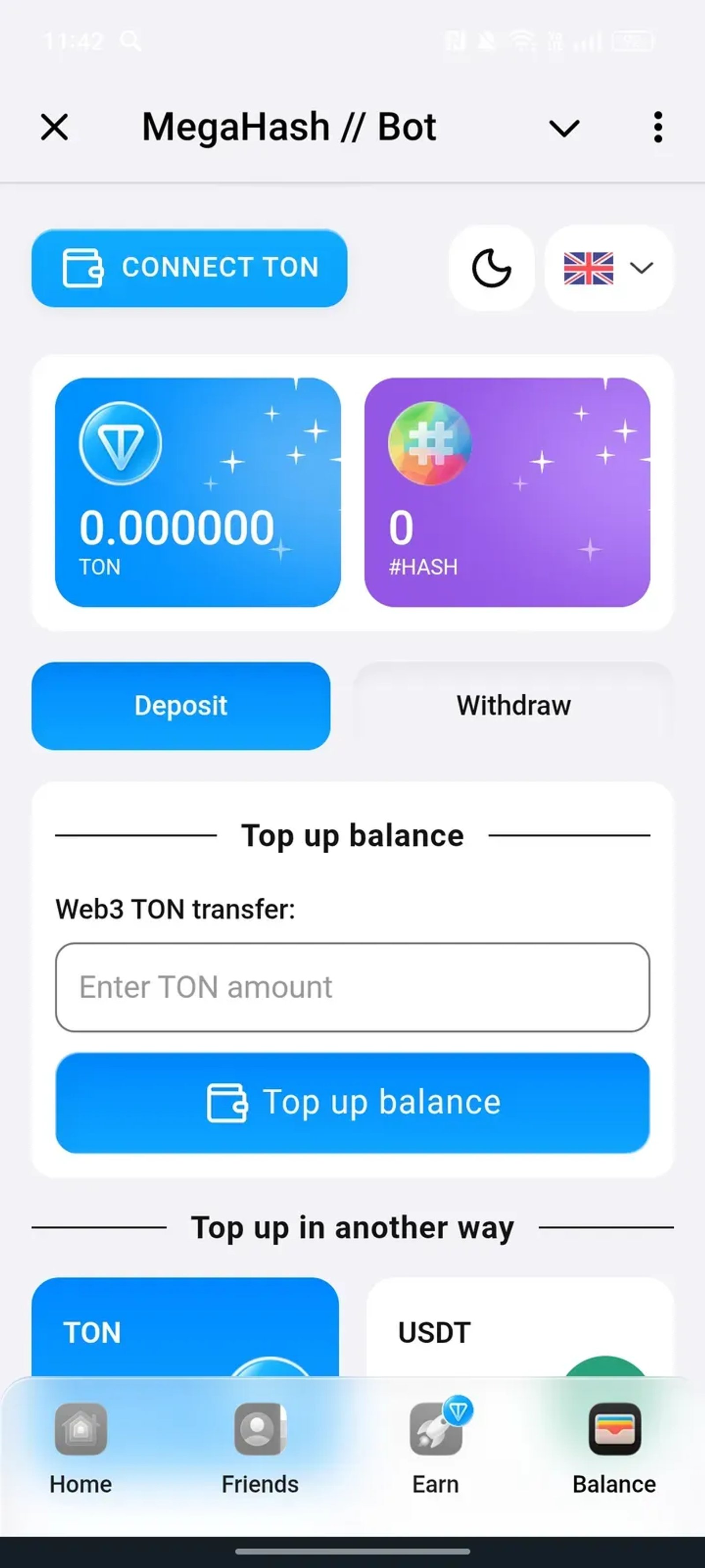 MegaHash // Bot в Телеграм — скриншот 4