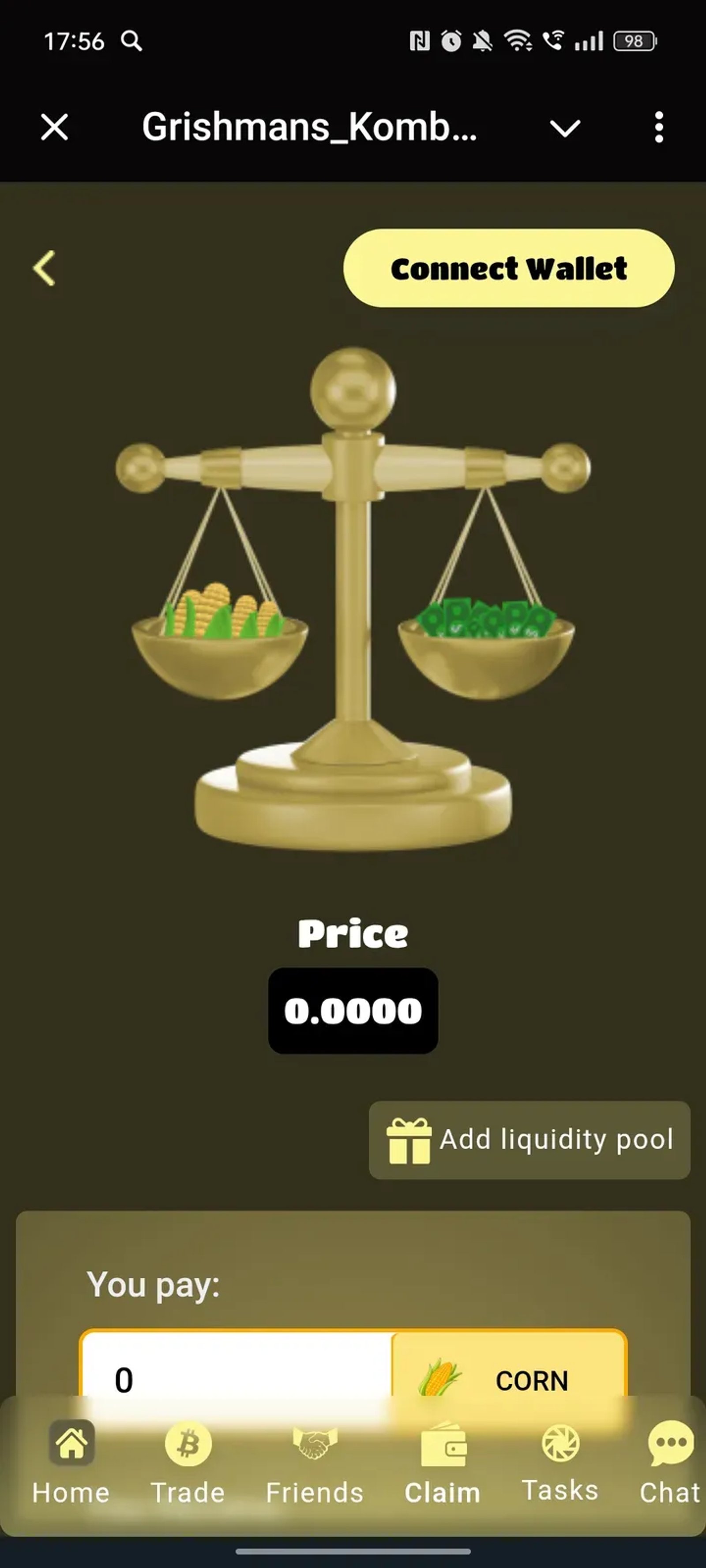 Grishmans_Kombat_bot Telegram Screenshot 2