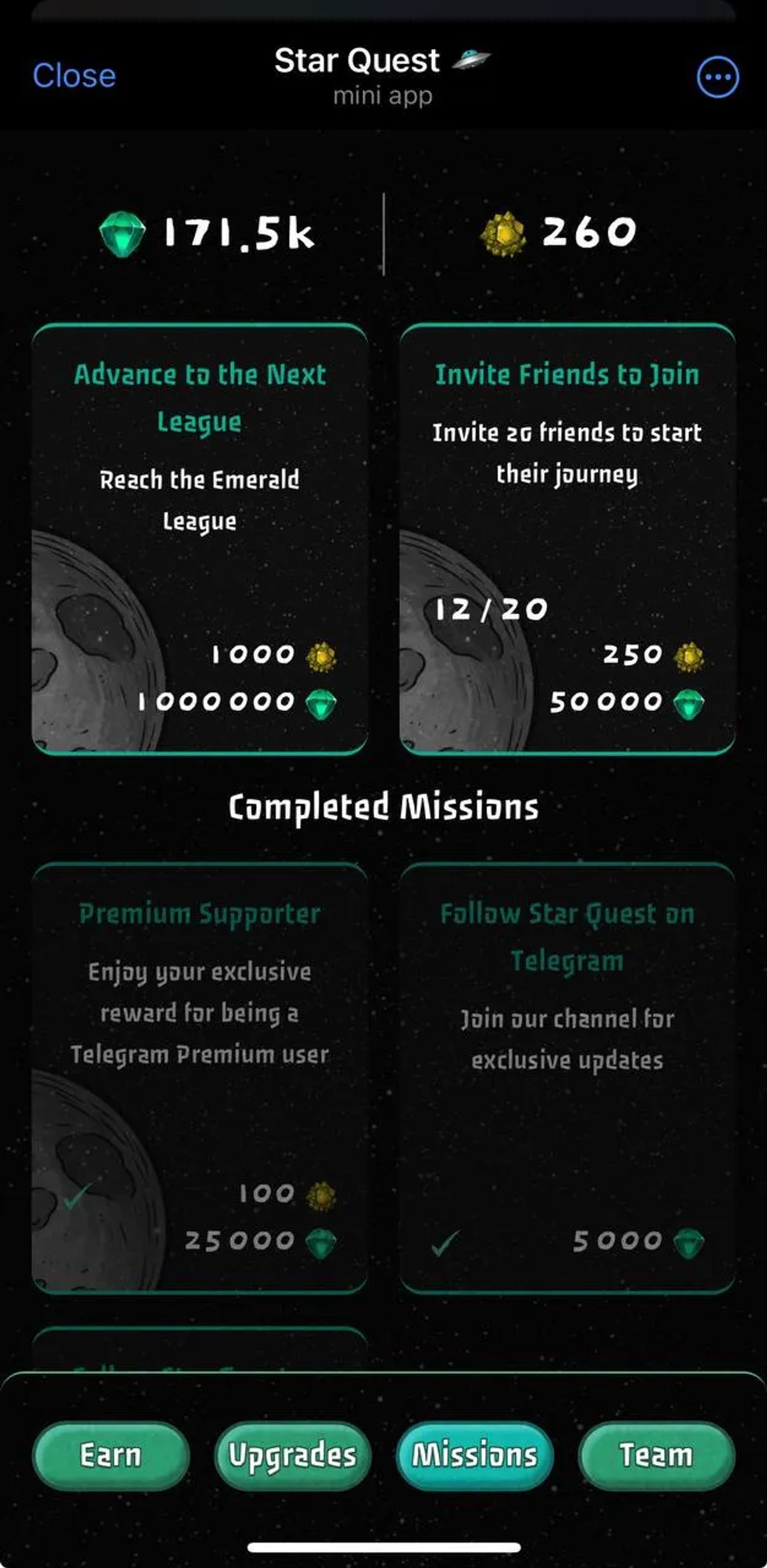Star Quest 🛸 в Телеграм — скриншот 4