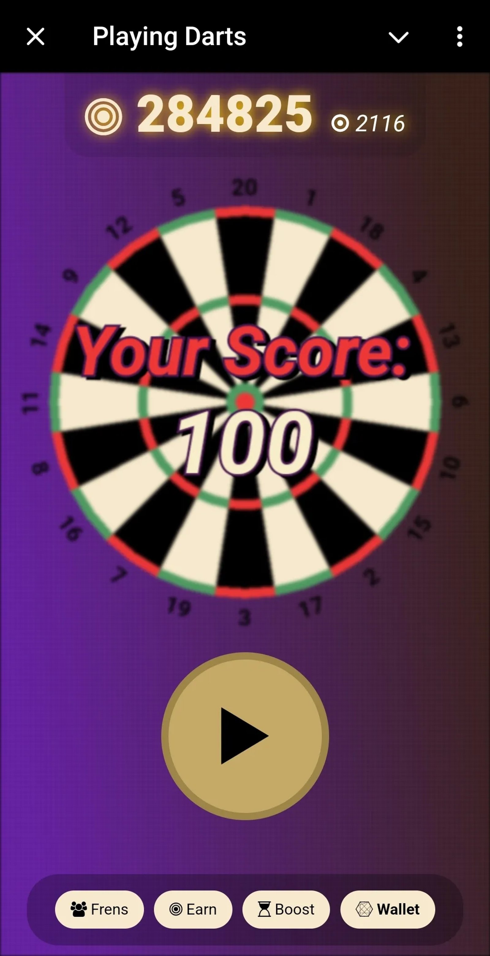 Playing Darts в Телеграм — скриншот 6