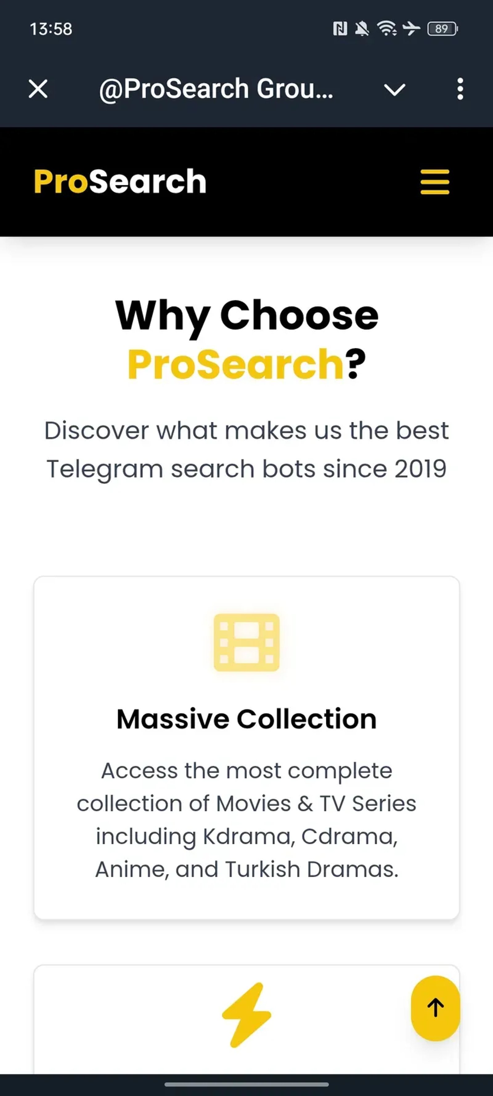 @ProSearch Group Bot ✅ Telegram Screenshot 2