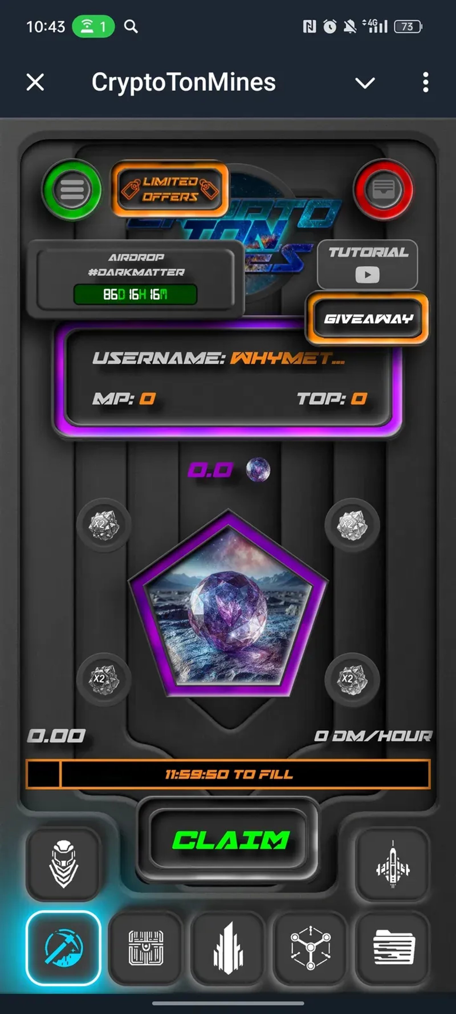 CryptoTonMines в Телеграм — скриншот 2