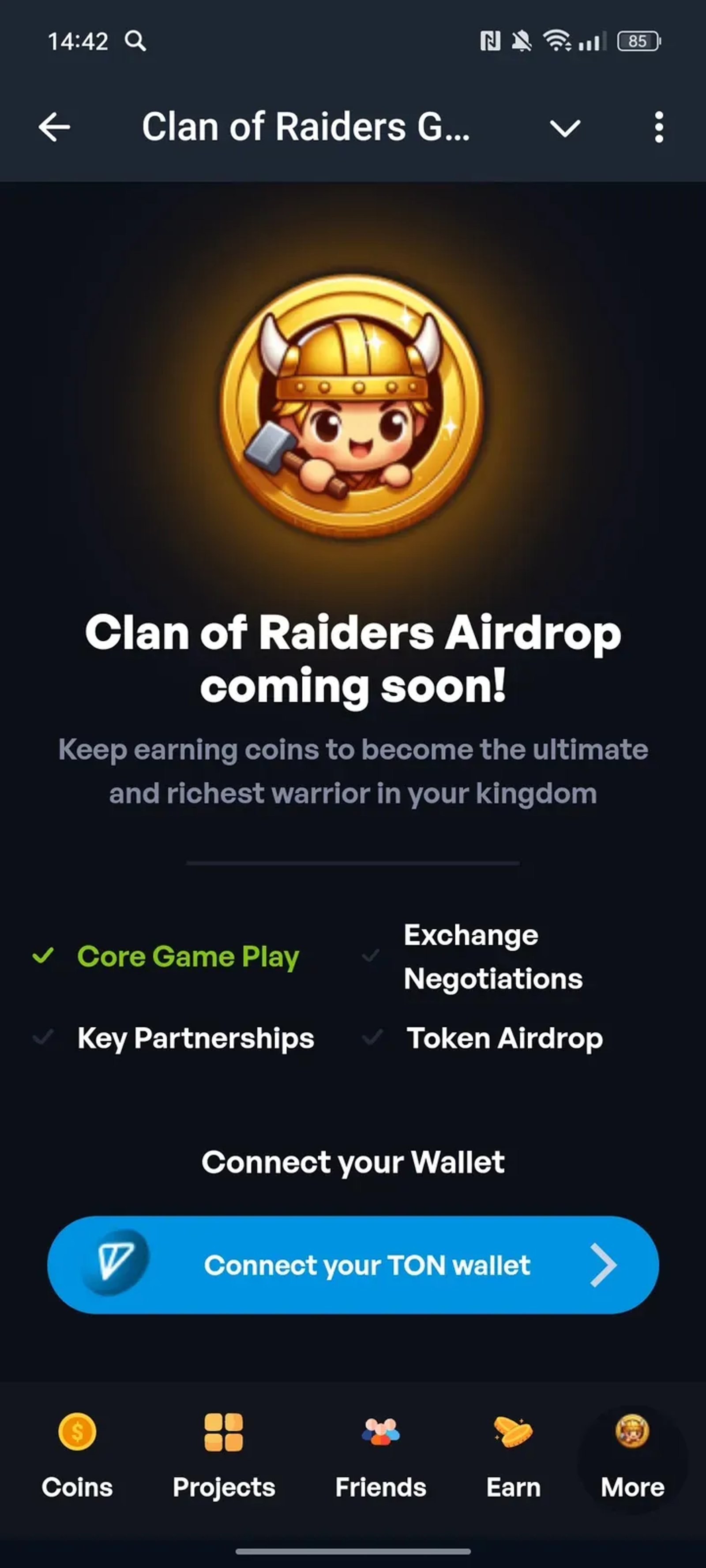 Clan of Raiders Game в Телеграм — скриншот 5