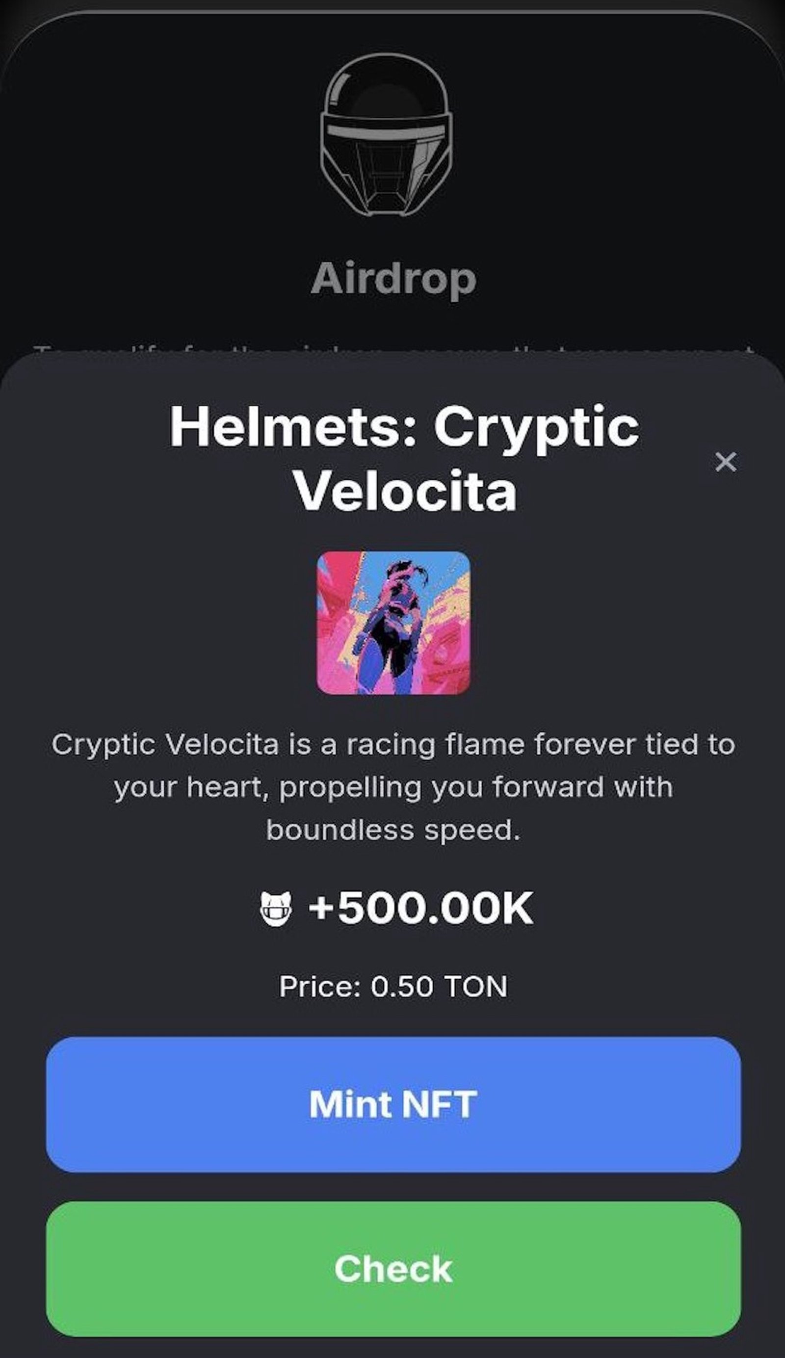 Helmets в Телеграм — скриншот 2