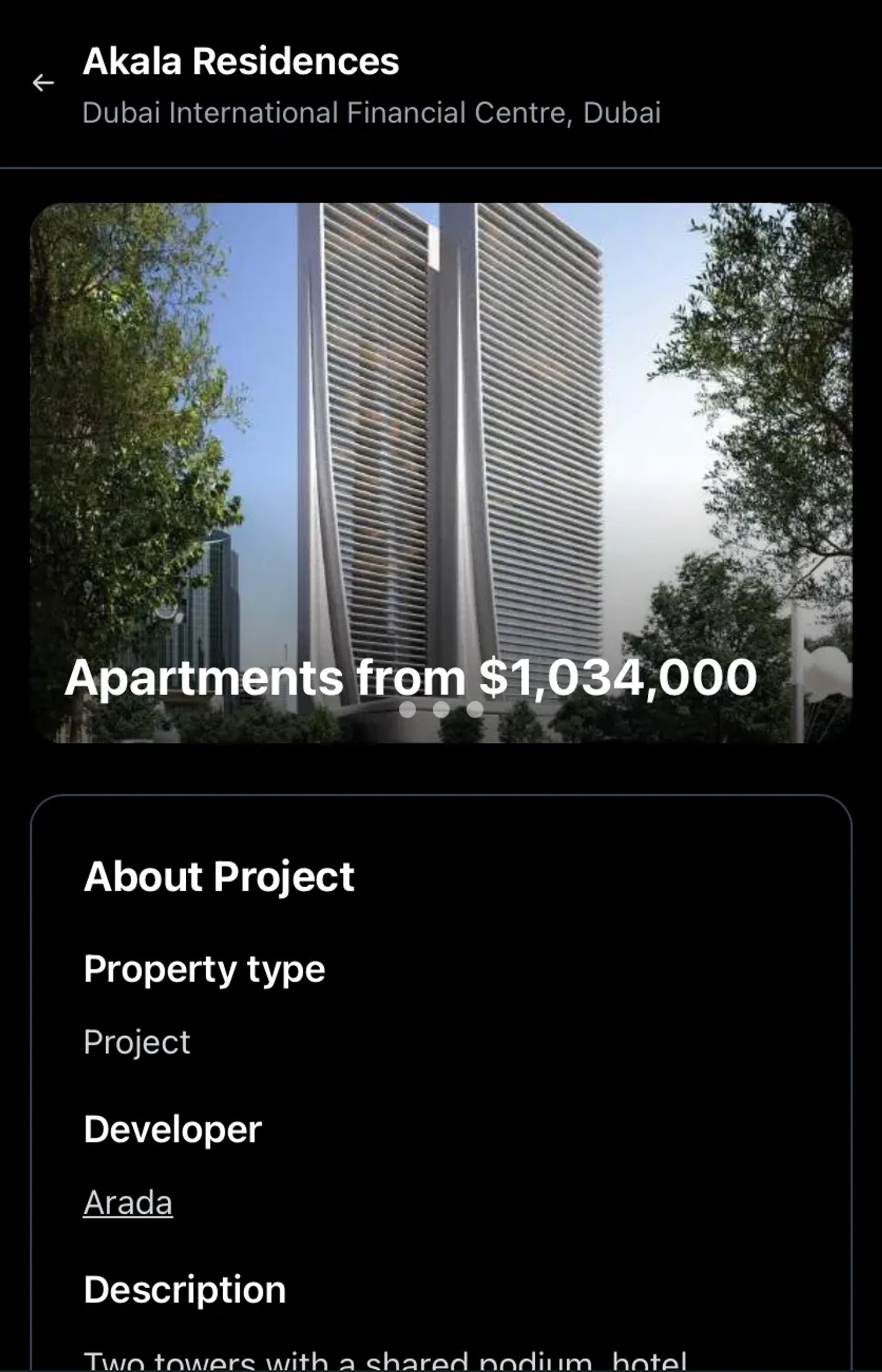 QREstate в Телеграм — скриншот 1