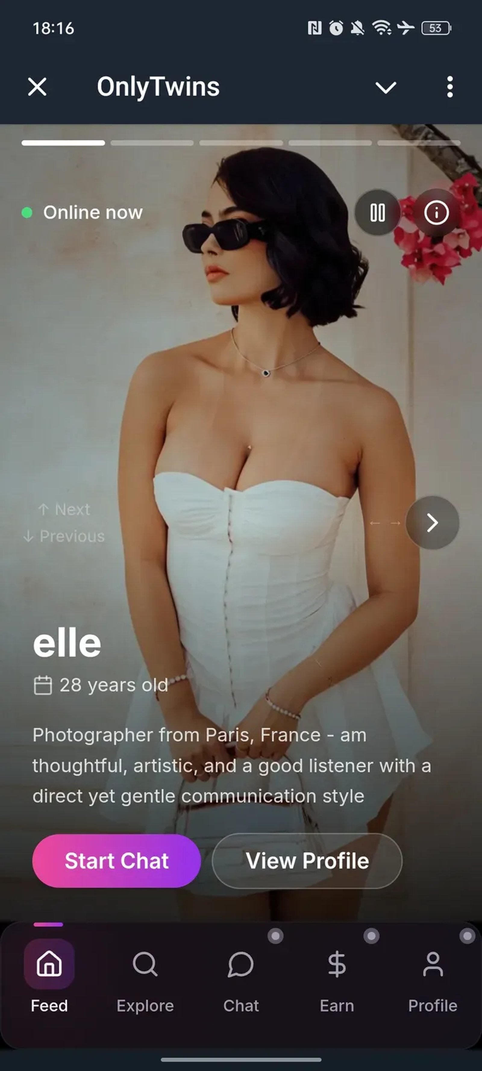 OnlyTwins в Телеграм — скриншот 1