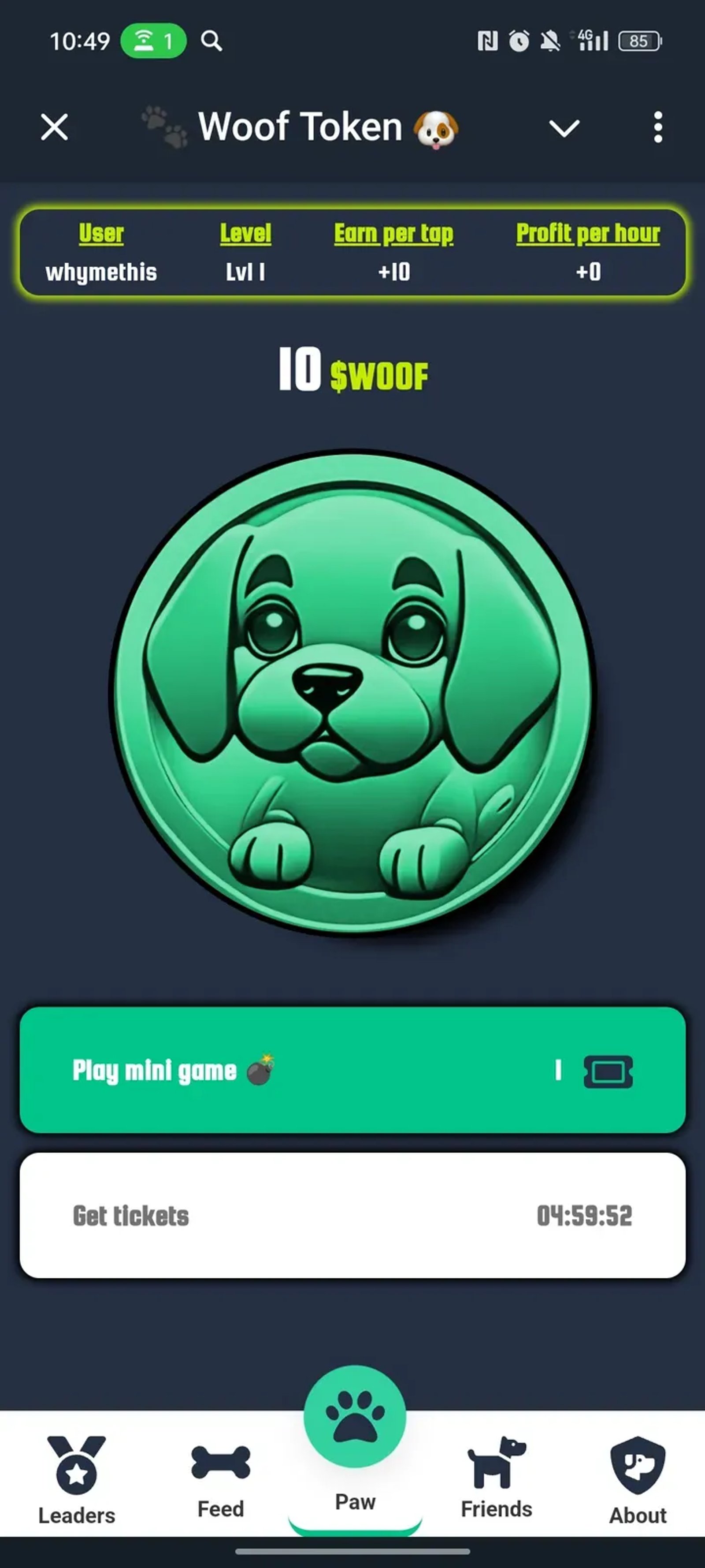 πΎ Woof Token πΆ Telegram Screenshot 1