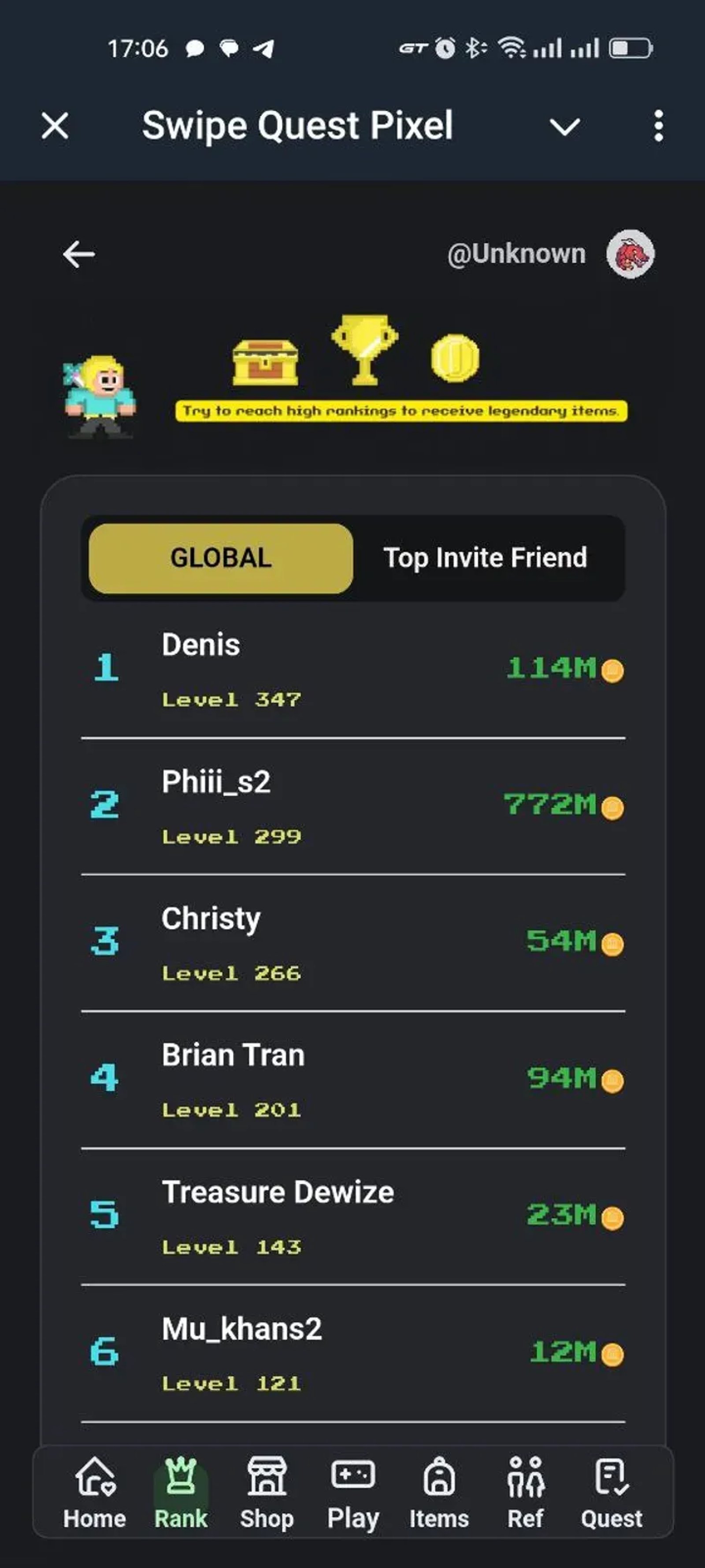 Swipe Quest Pixel в Телеграм — скриншот 7