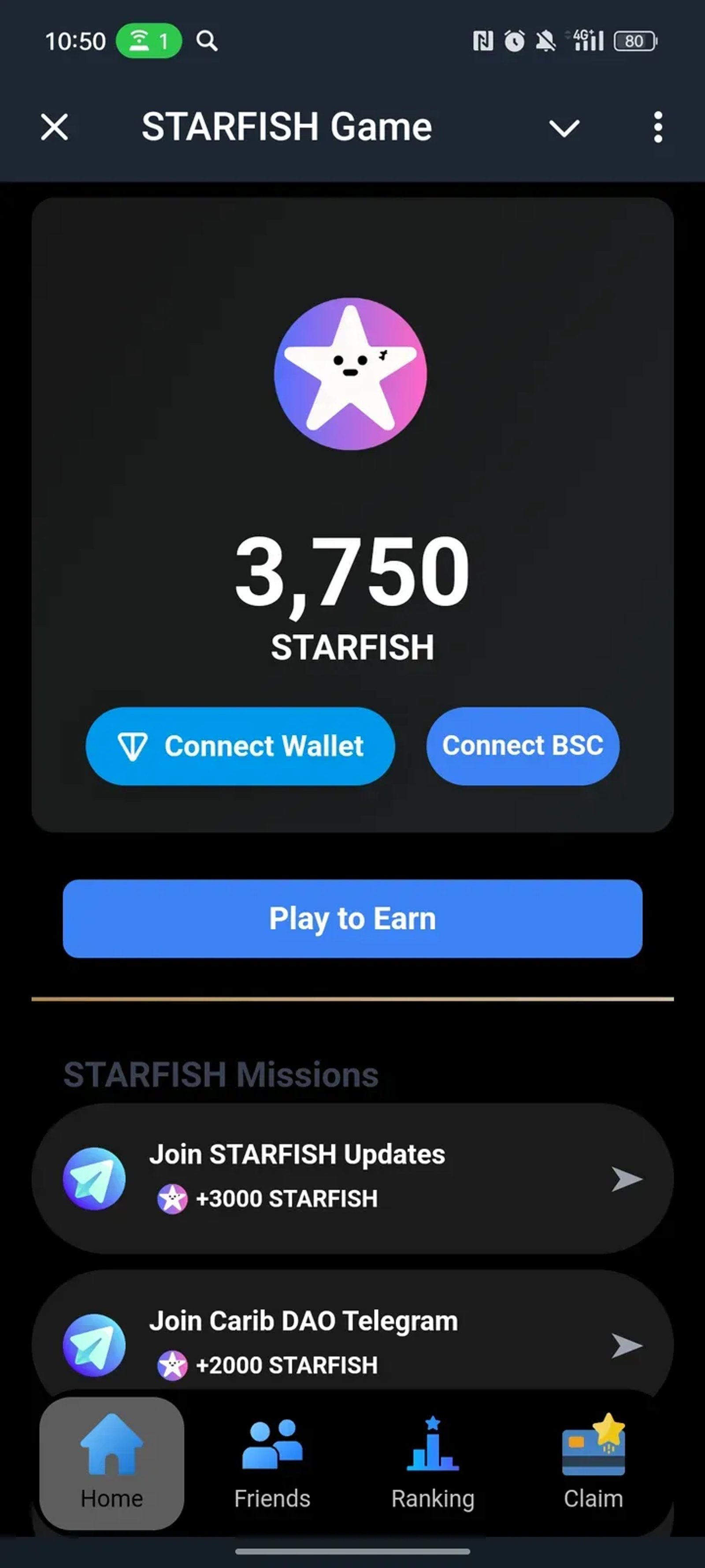 STARFISH App в Телеграм — скриншот 1