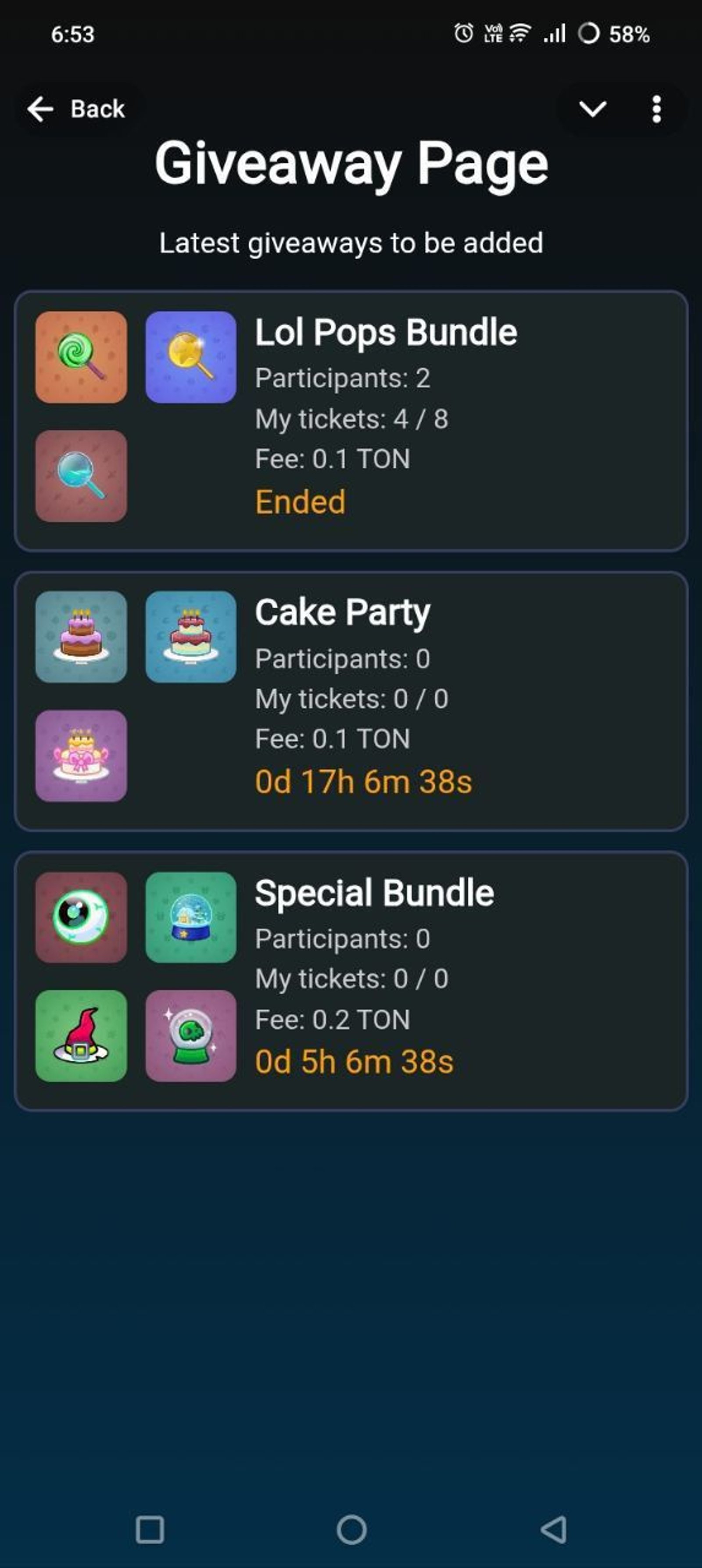 Gift Busket в Телеграм — скриншот 1