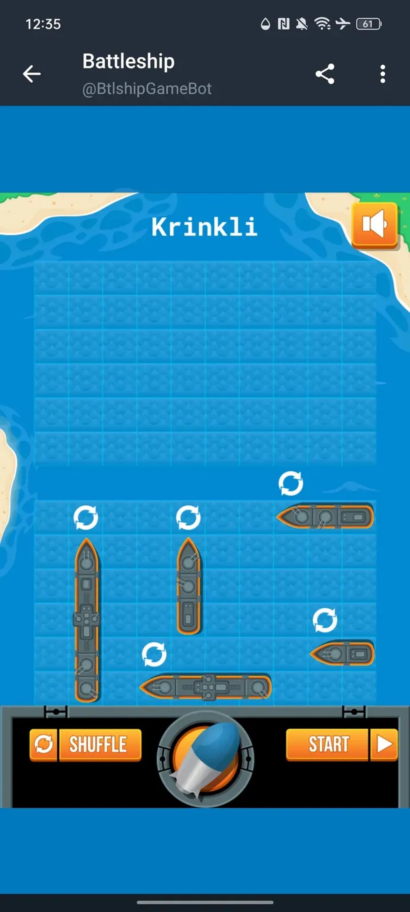 Battleship Game в Телеграм — скриншот 2
