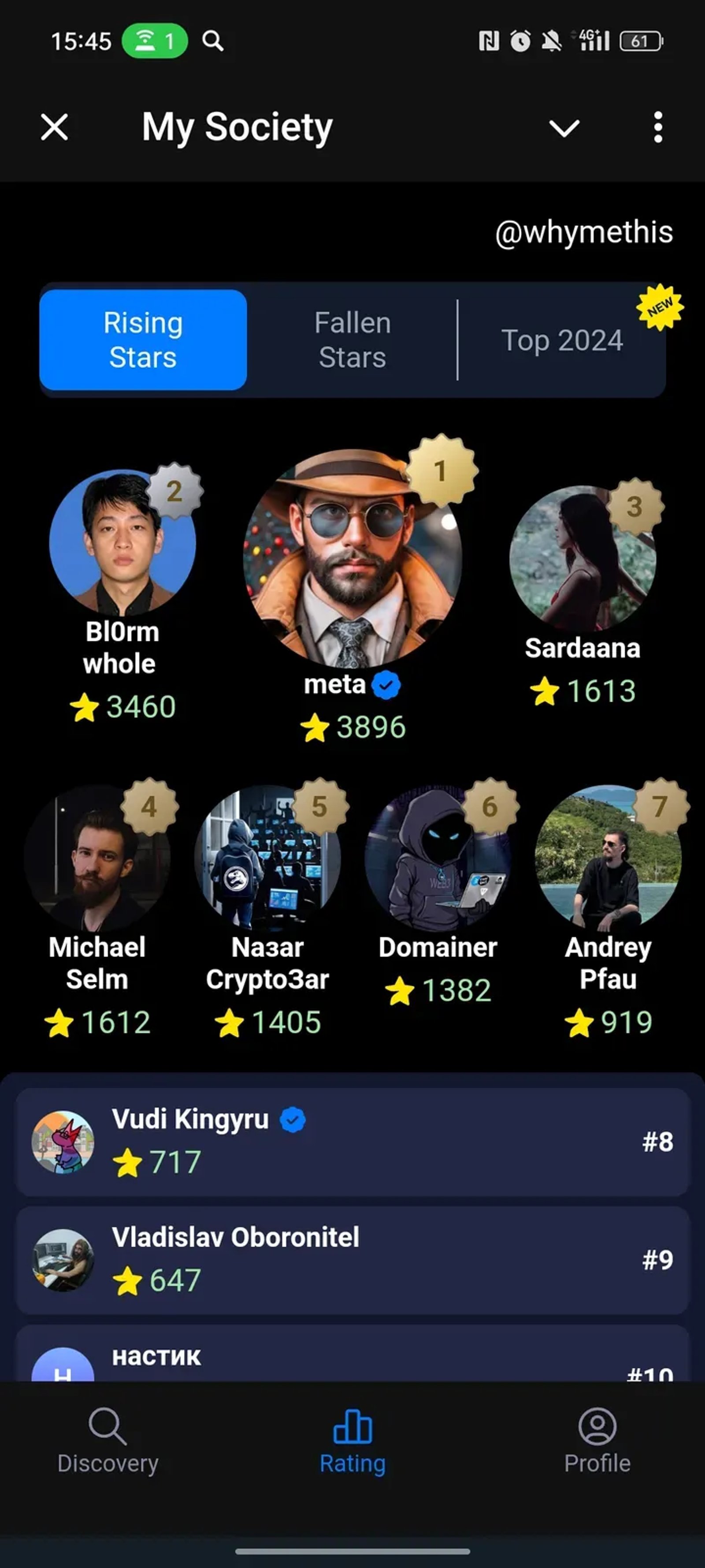 My Society в Телеграм — скриншот 3