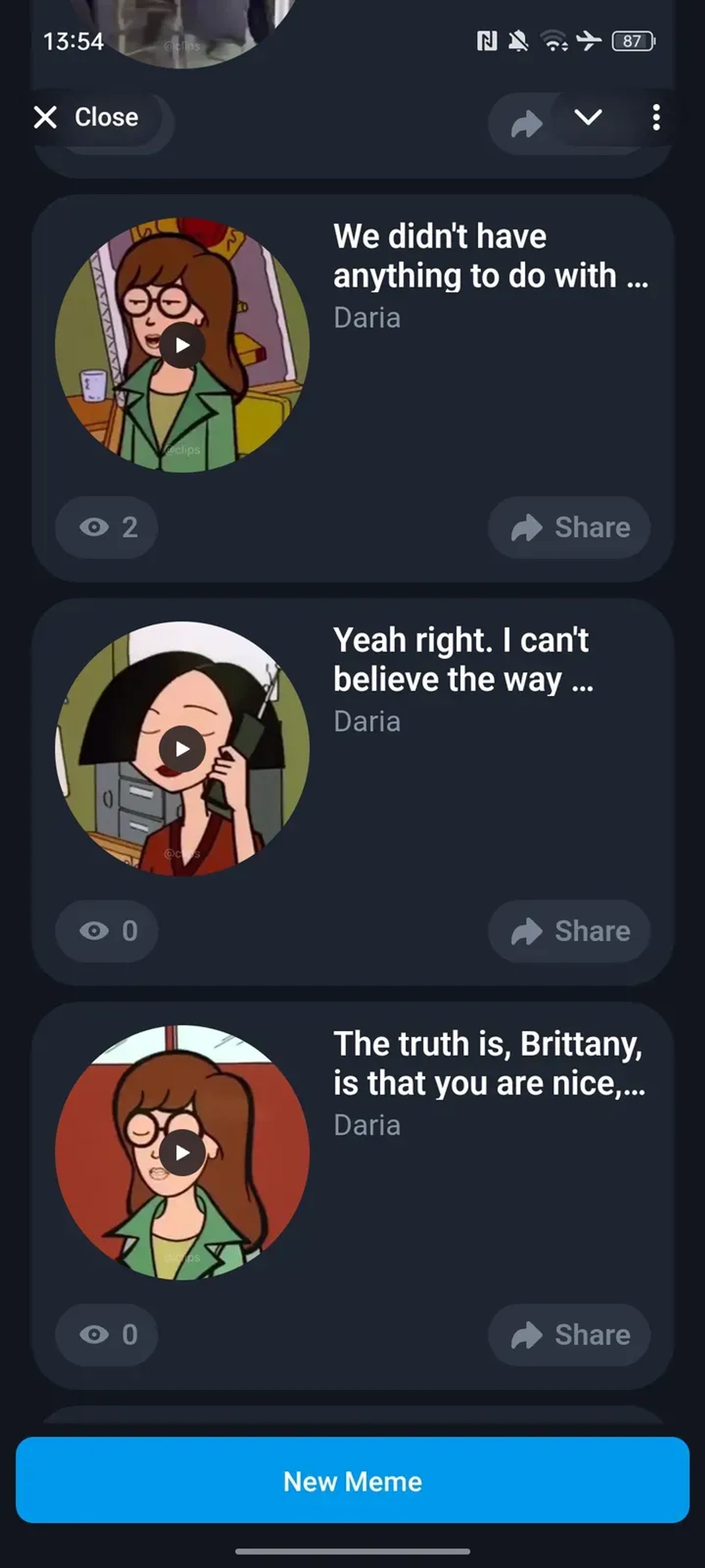 Clips в Телеграм — скриншот 3