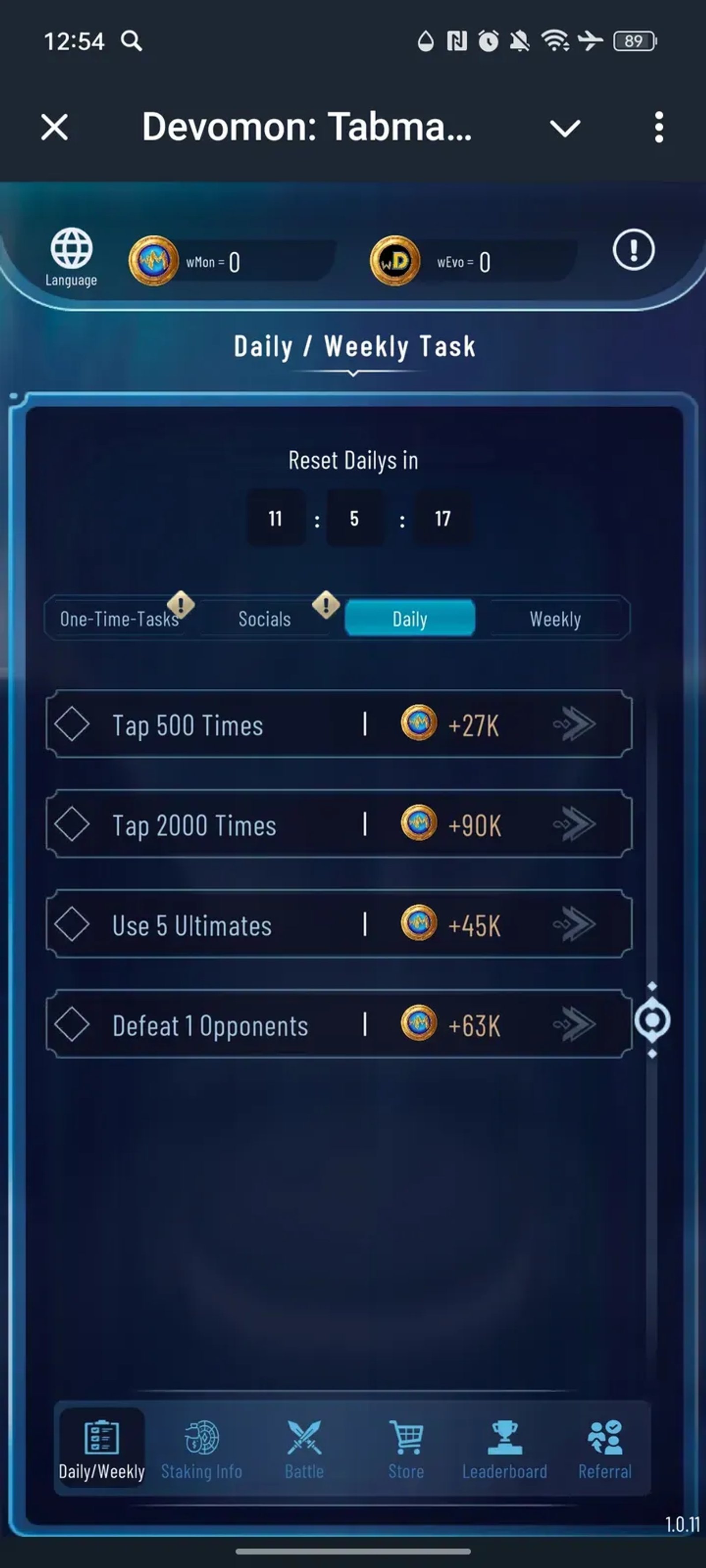 Devomon: Tabmasters в Телеграм — скриншот 3