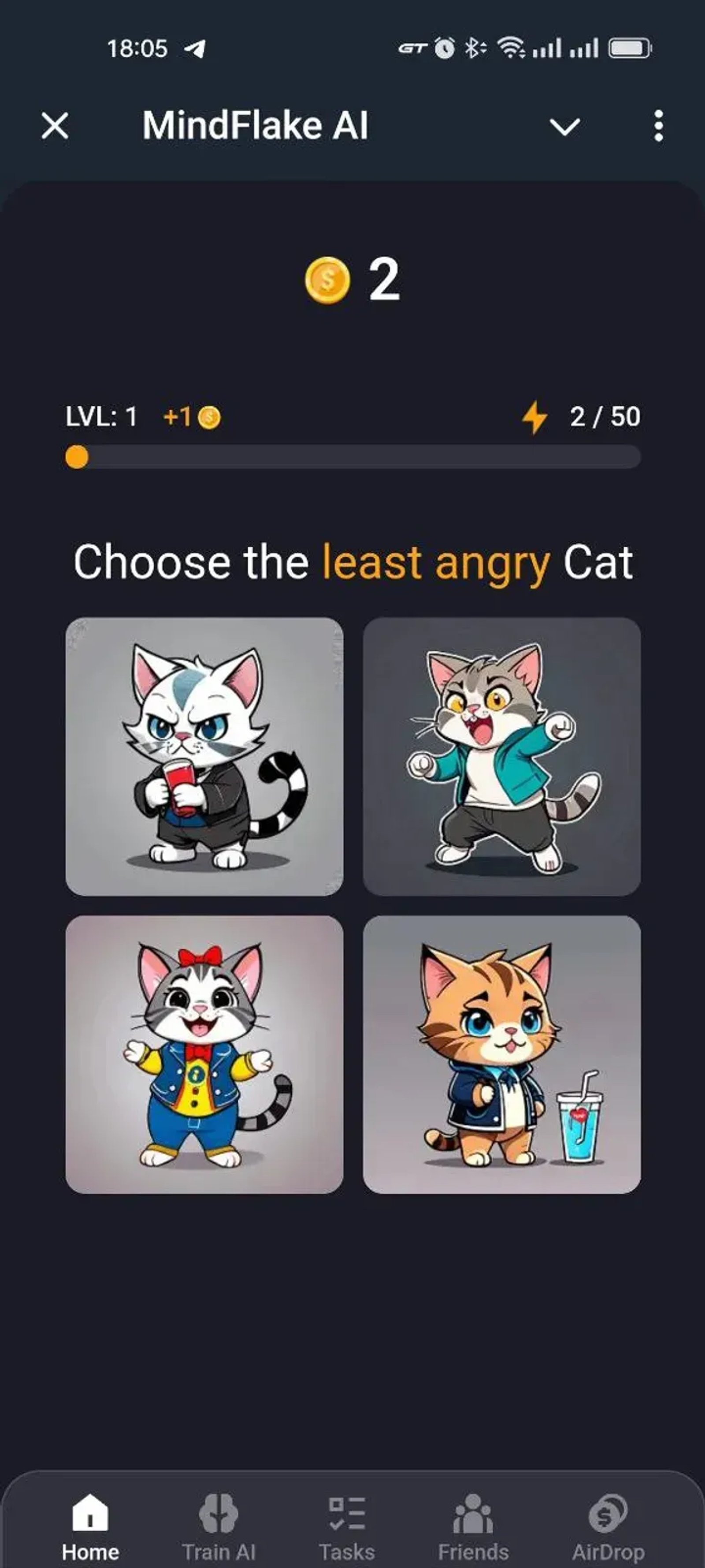 MindFlake AI в Телеграм — скриншот 4