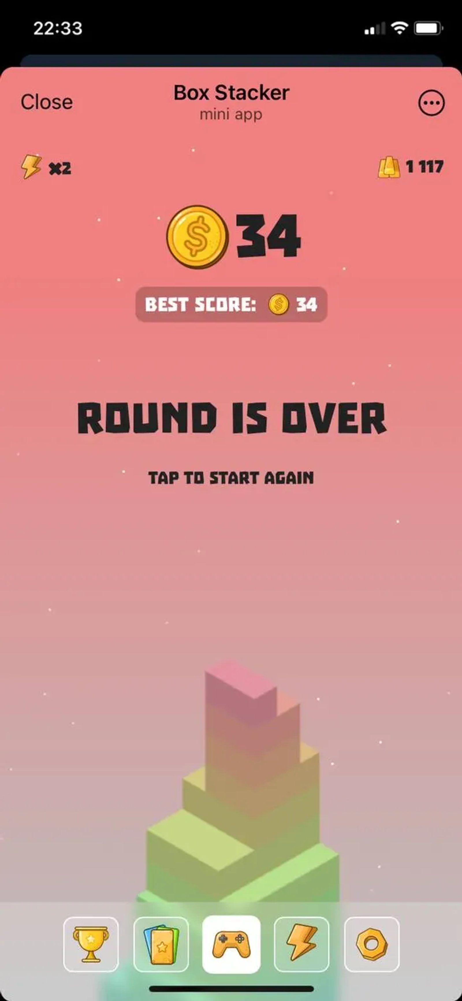 Box Stacker Telegram Screenshot 1