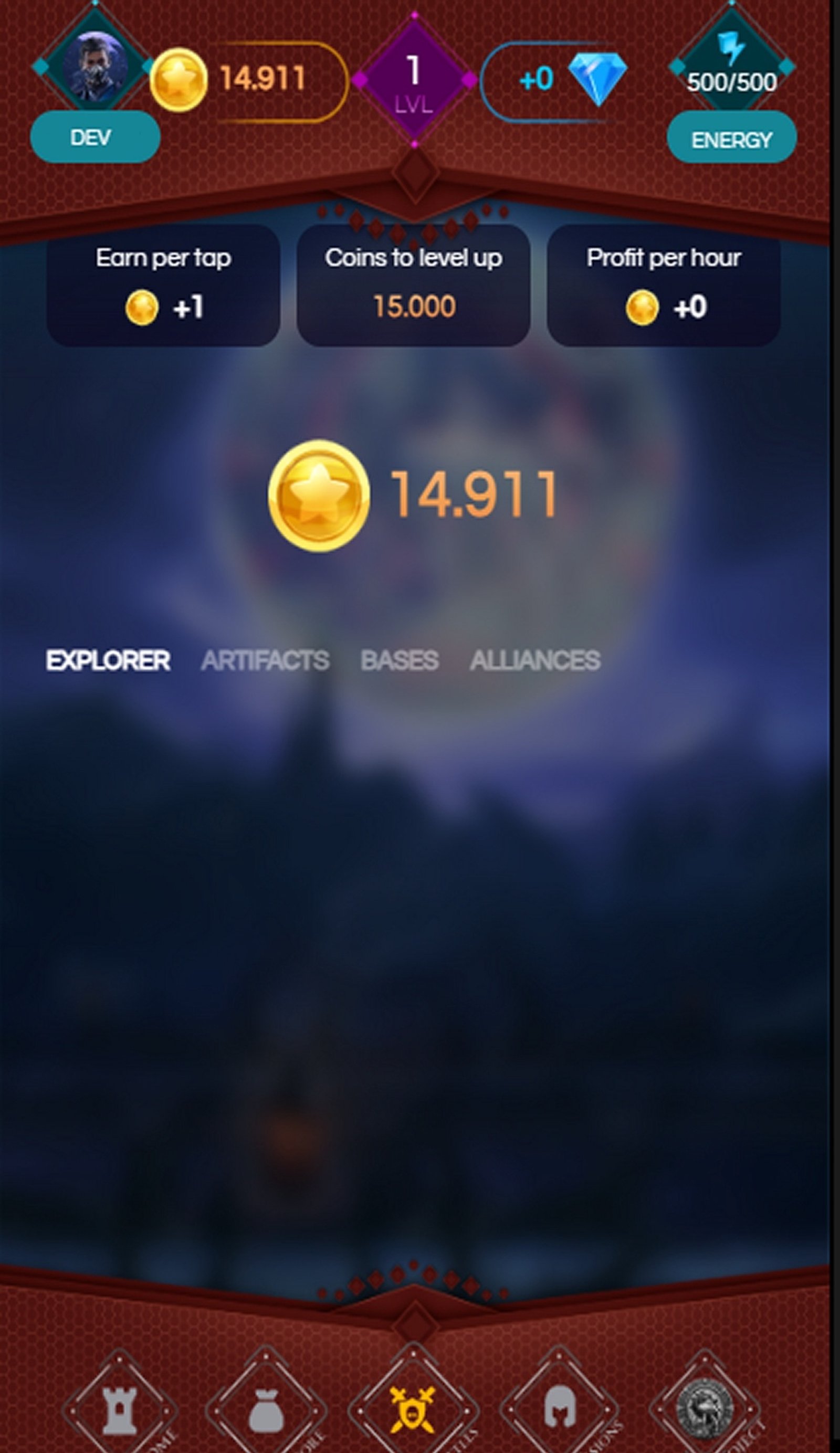 Mortal Klicker в Телеграм — скриншот 5