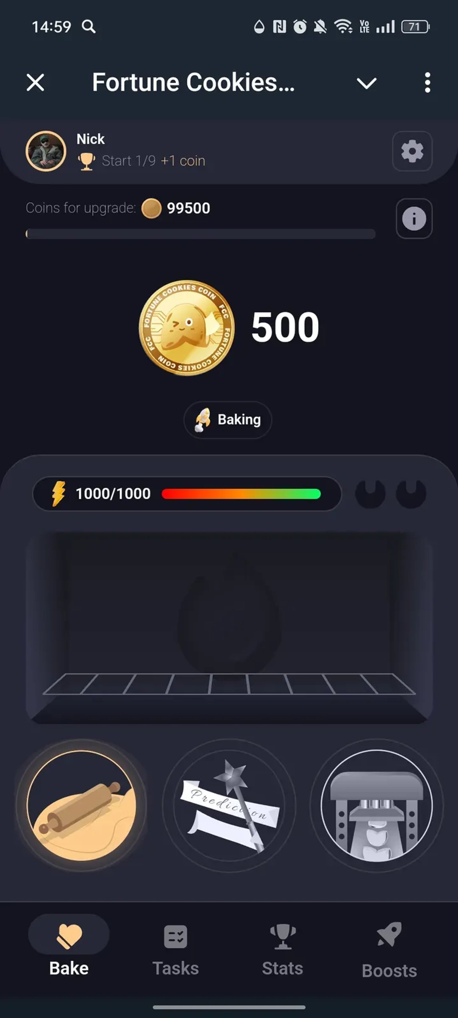 Fortune Cookies Coin в Телеграм — скриншот 1