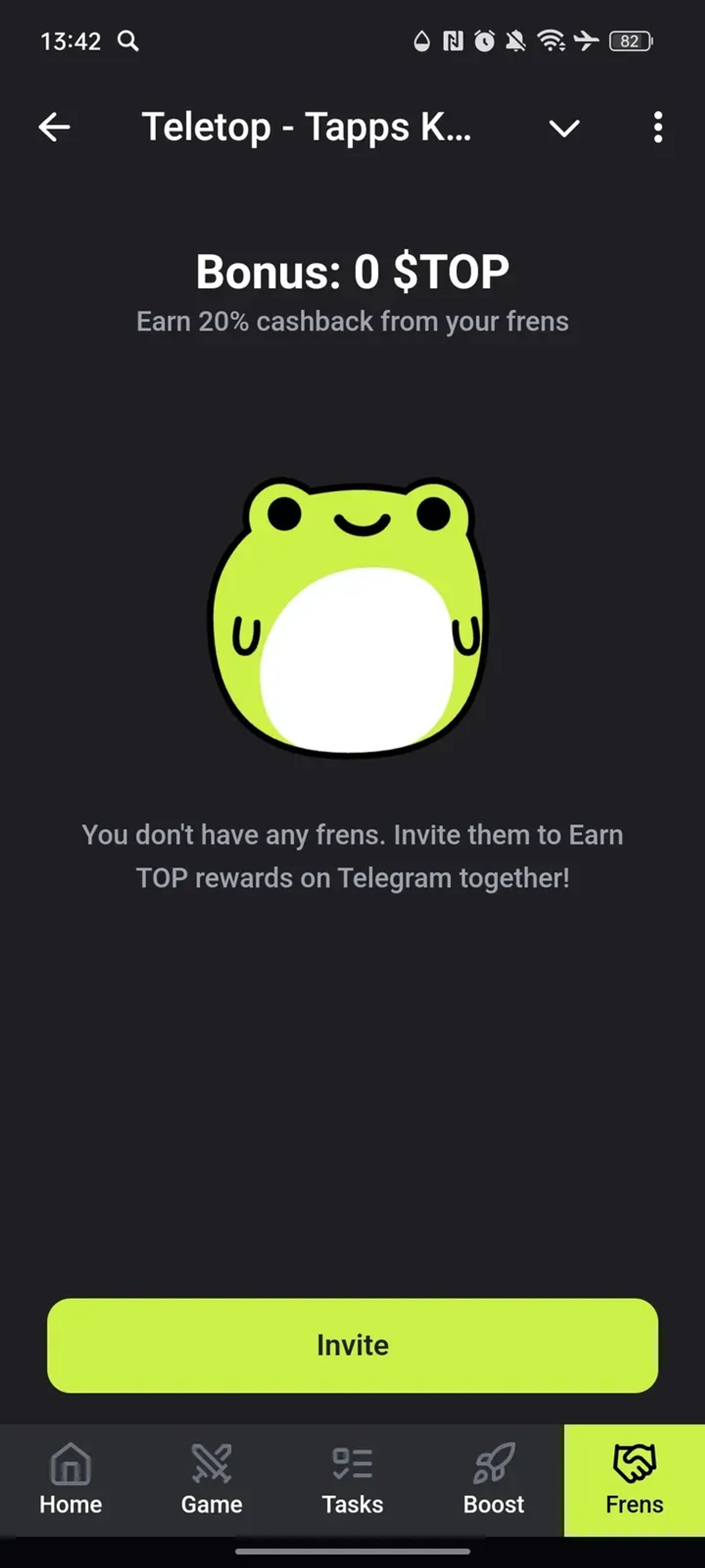 Teletop - Tapps Kombat в Телеграм — скриншот 4