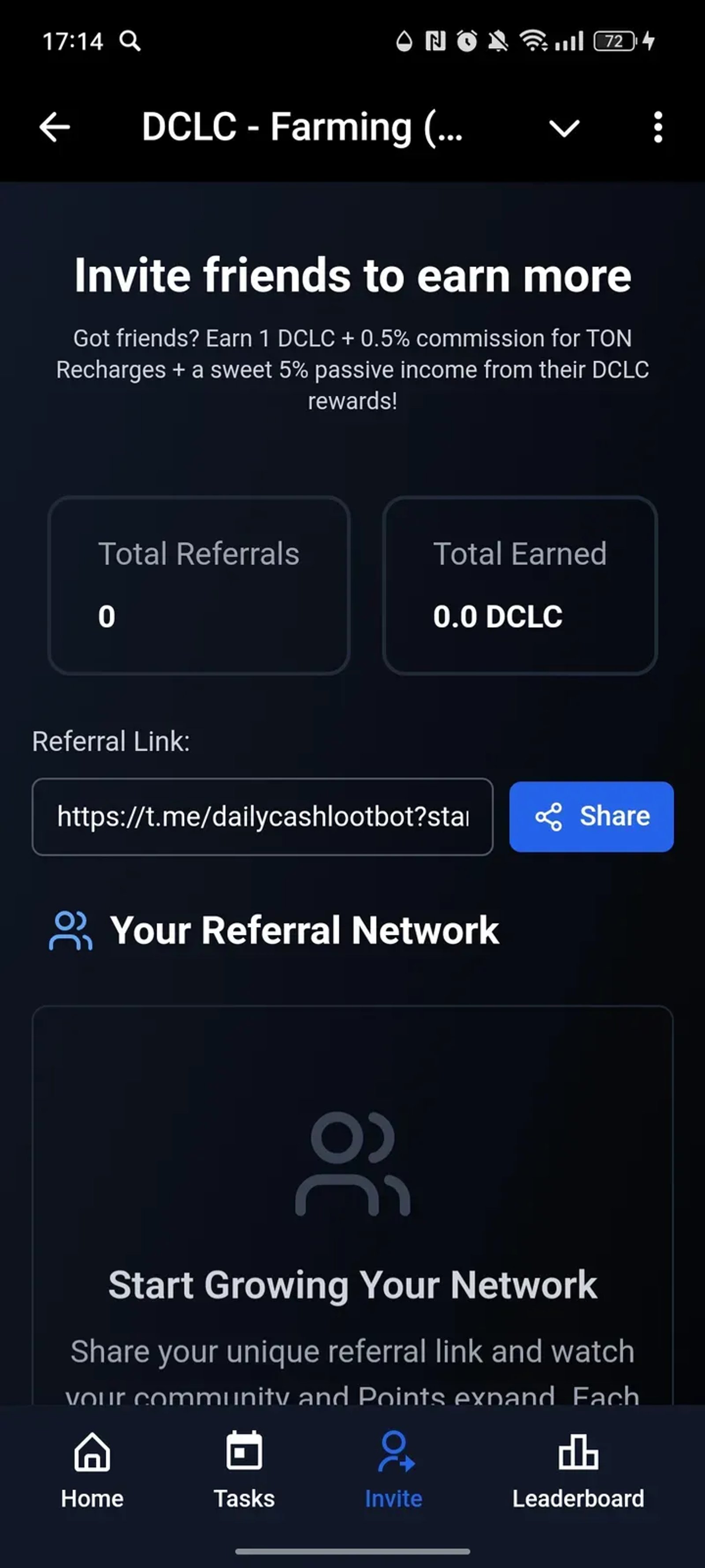 DCLC - Farming (Beta) в Телеграм — скриншот 3