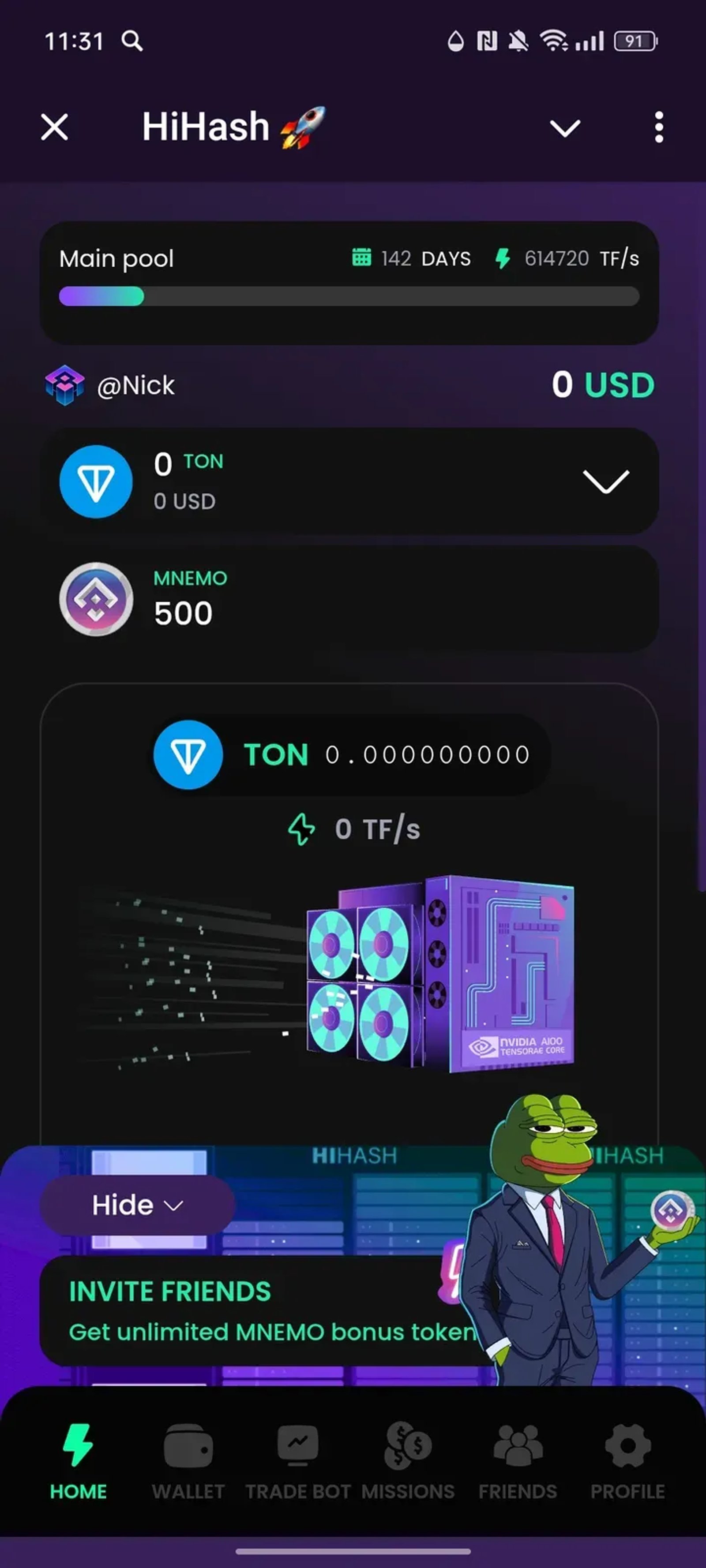 HiHash 🚀 в Телеграм — скриншот 1