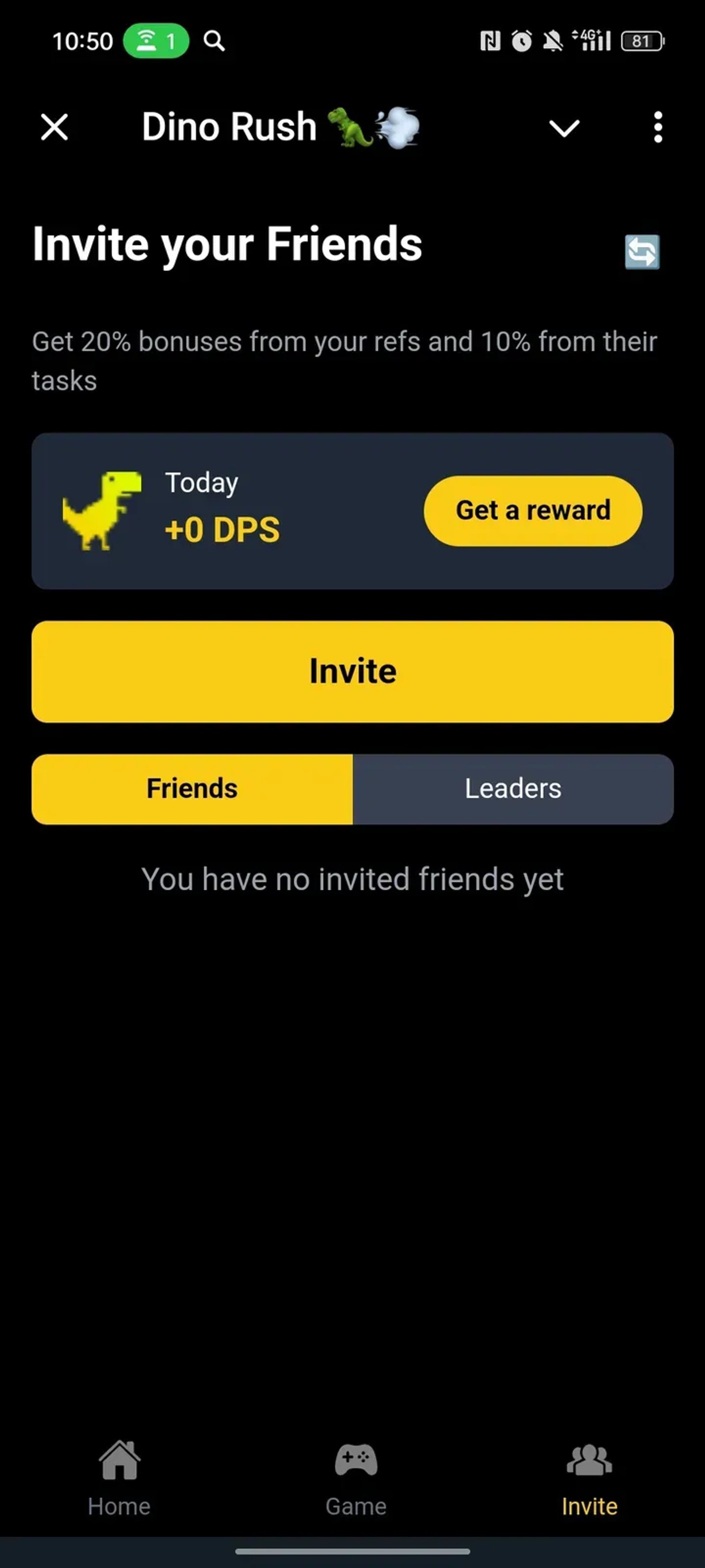 Dino Rush 🦖💨 в Телеграм — скриншот 3