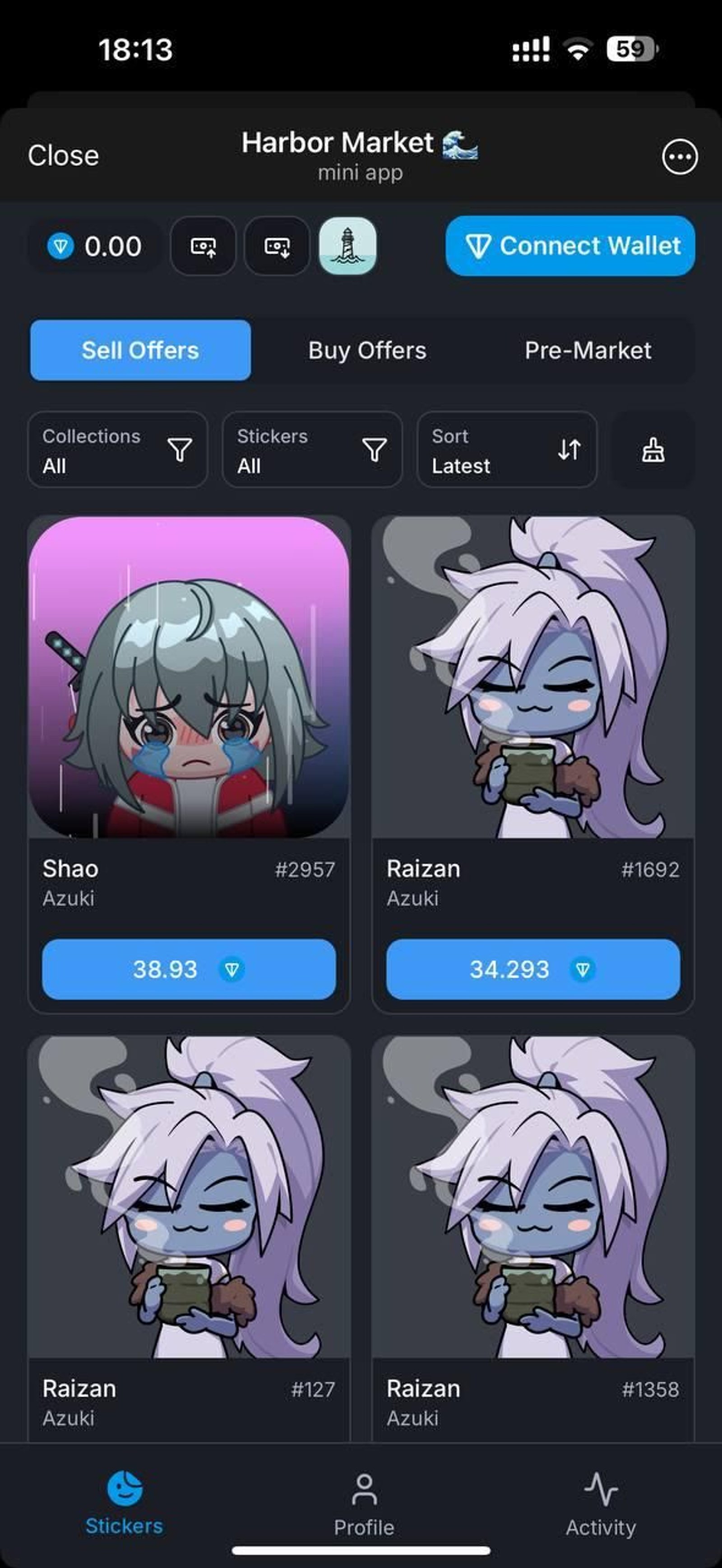 Harbor Market Telegram Screenshot 1